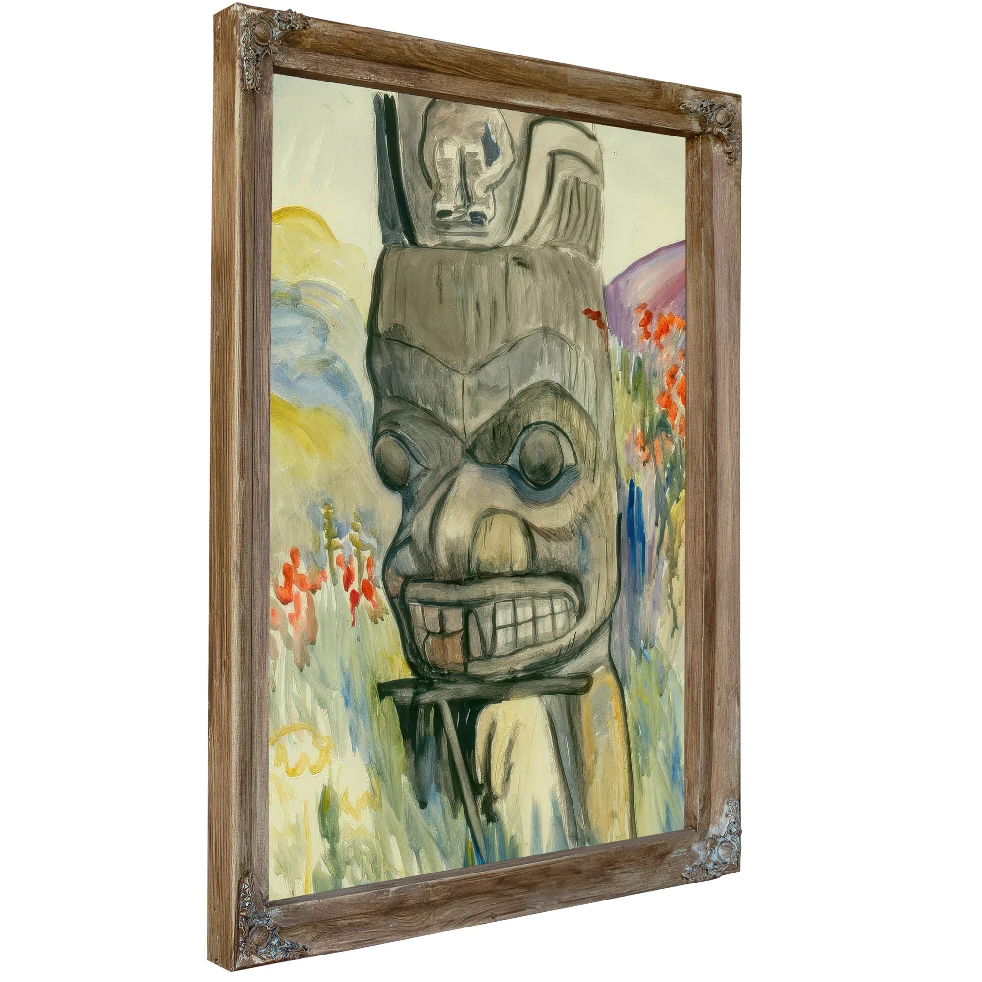 Ankeda The Pole Of Chief George Kindealda By Emily Carr Fine Art Print