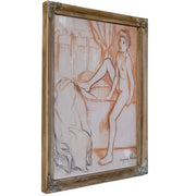 Nu Sortant Du Bain ~1904 Sanguine Sur Papier by Suzanne Valadon