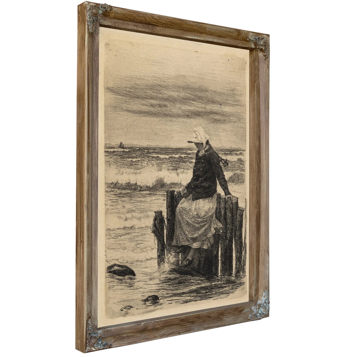 Pigen Ved Bolvaerket by Carl Bloch