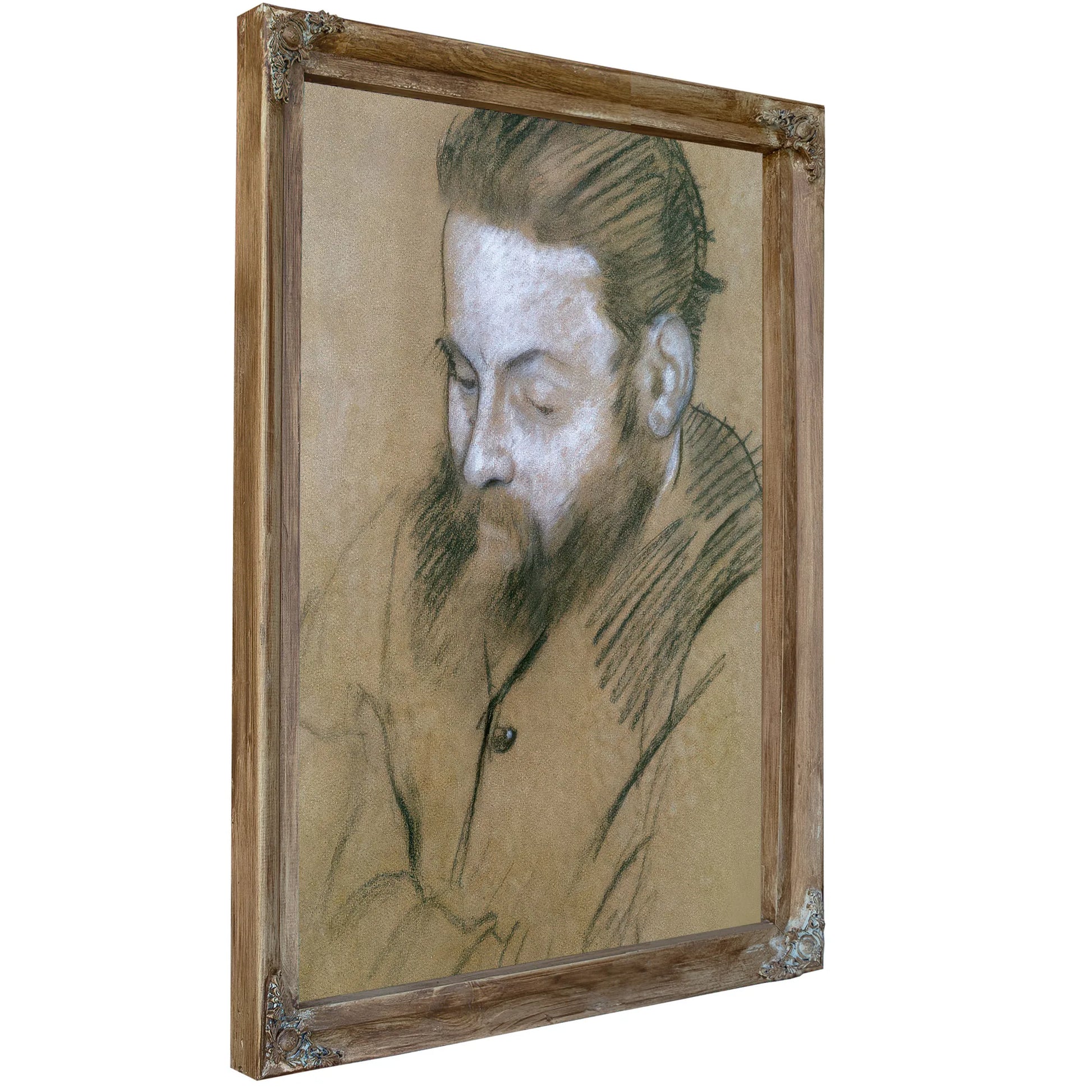 Portrait Of Diego Martelli By Edgar Degas Fine Art Print