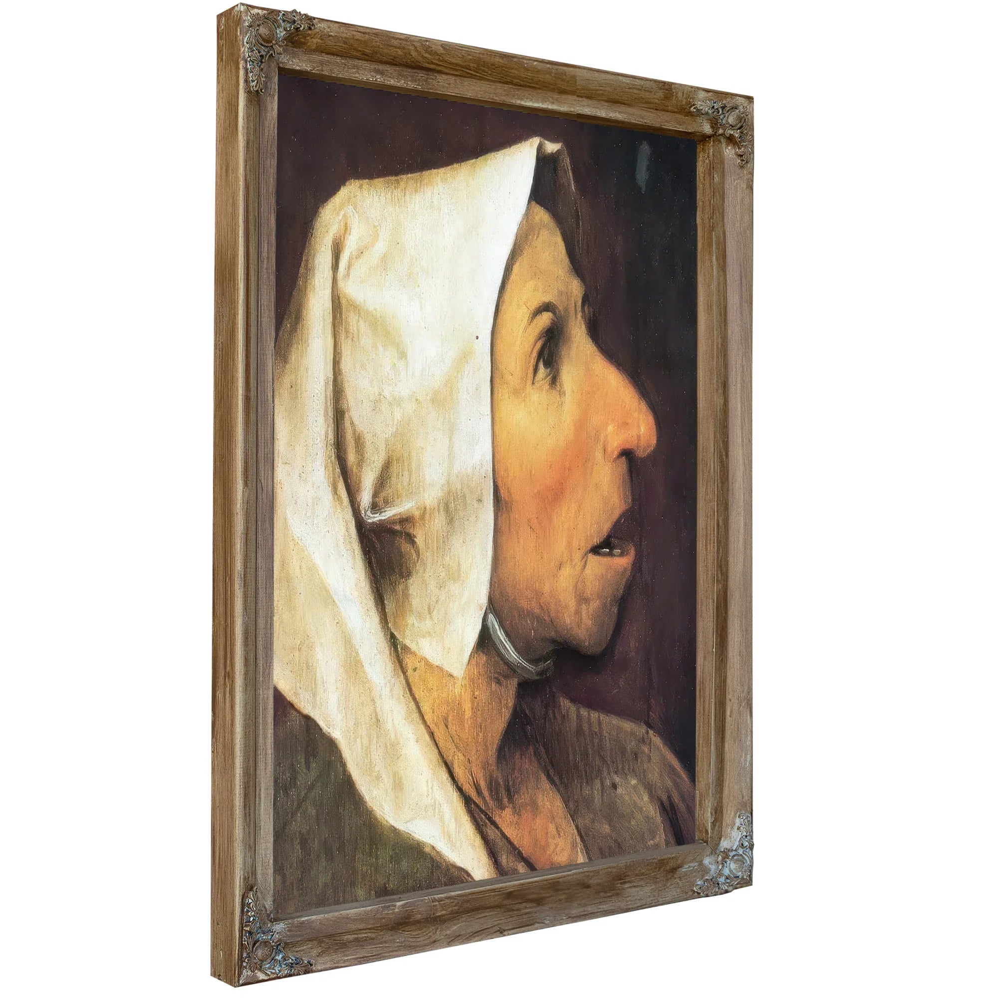 Head Of A Peasant Woman By Pieter Bruegel Fine Art Print
