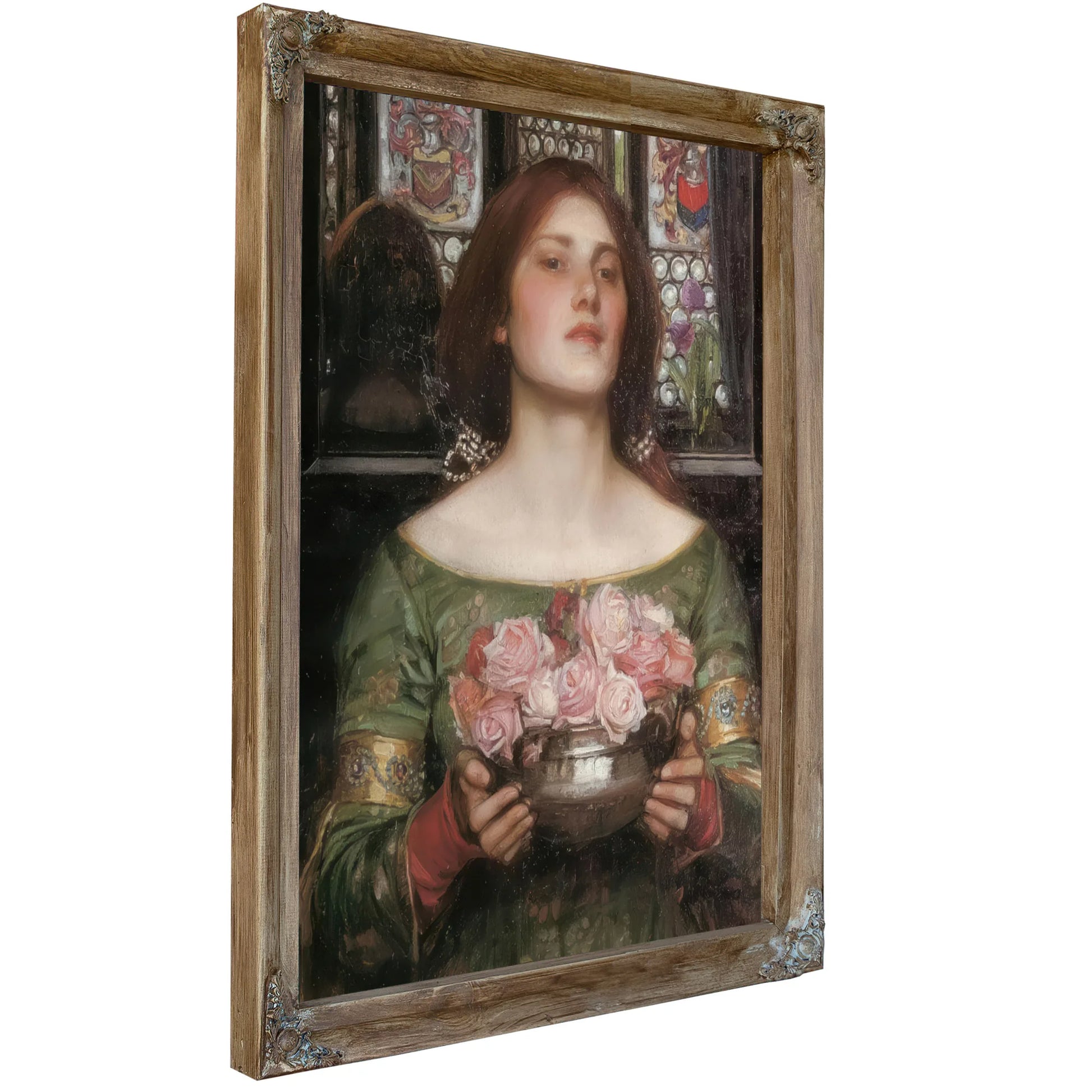 Gather Ye Rosebuds While Ye May By John Waterhouse Fine Art Print