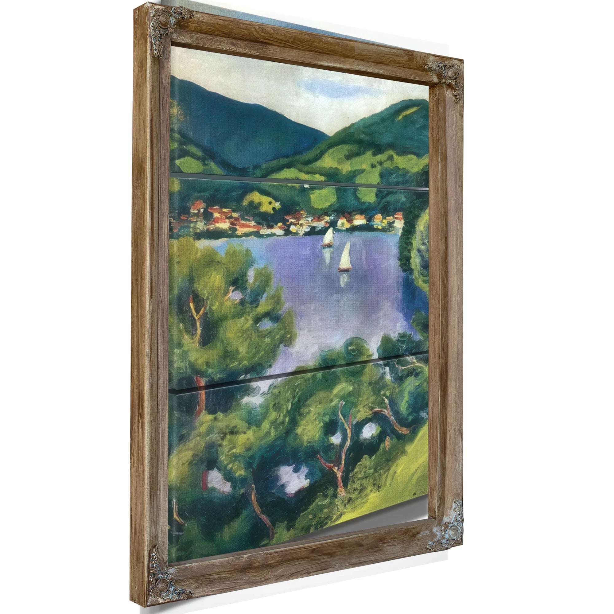 View Of Tegernsee By August Macke Fine Art Print