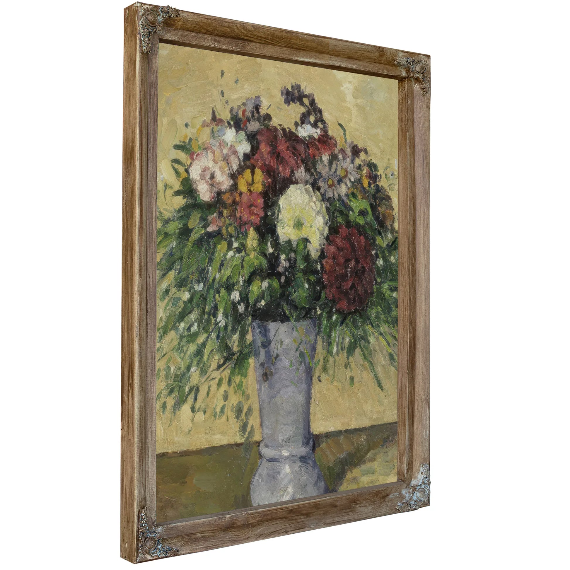 Bouquet Of Flowers In A Vase By Paul Cezanne Fine Art Print