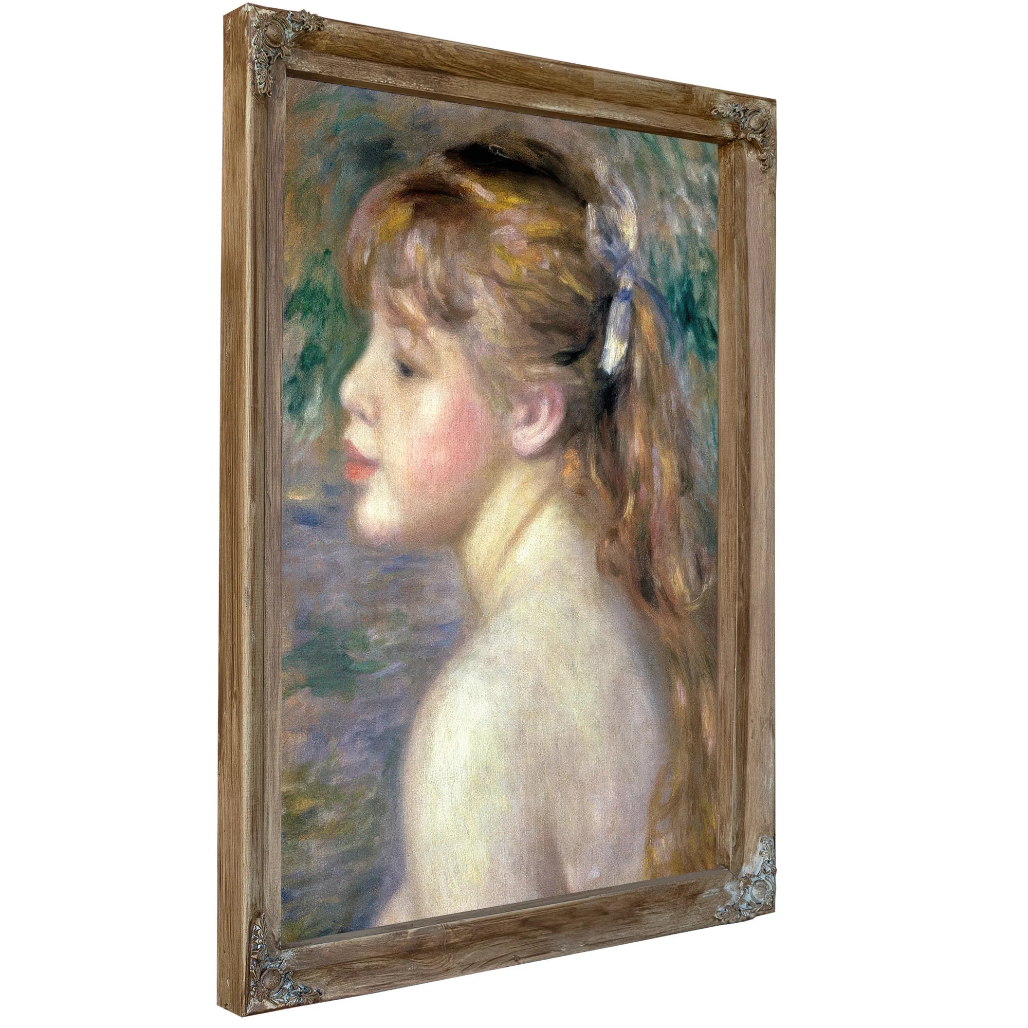 Head Of A Child By Pierre August Renoir Fine Art Print