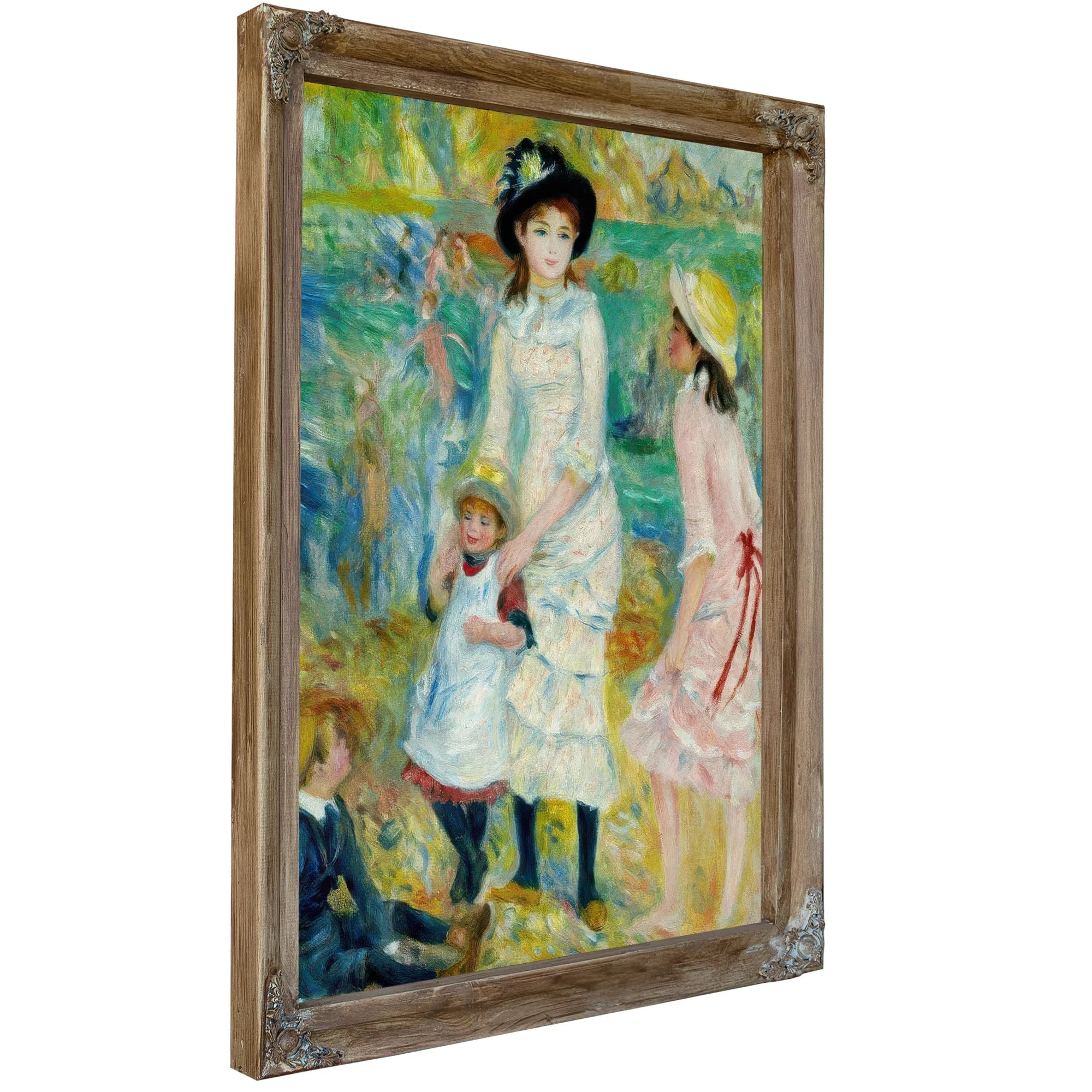 Children On The Seashore, Guernsey By Pierre August Renoir Fine Art Print