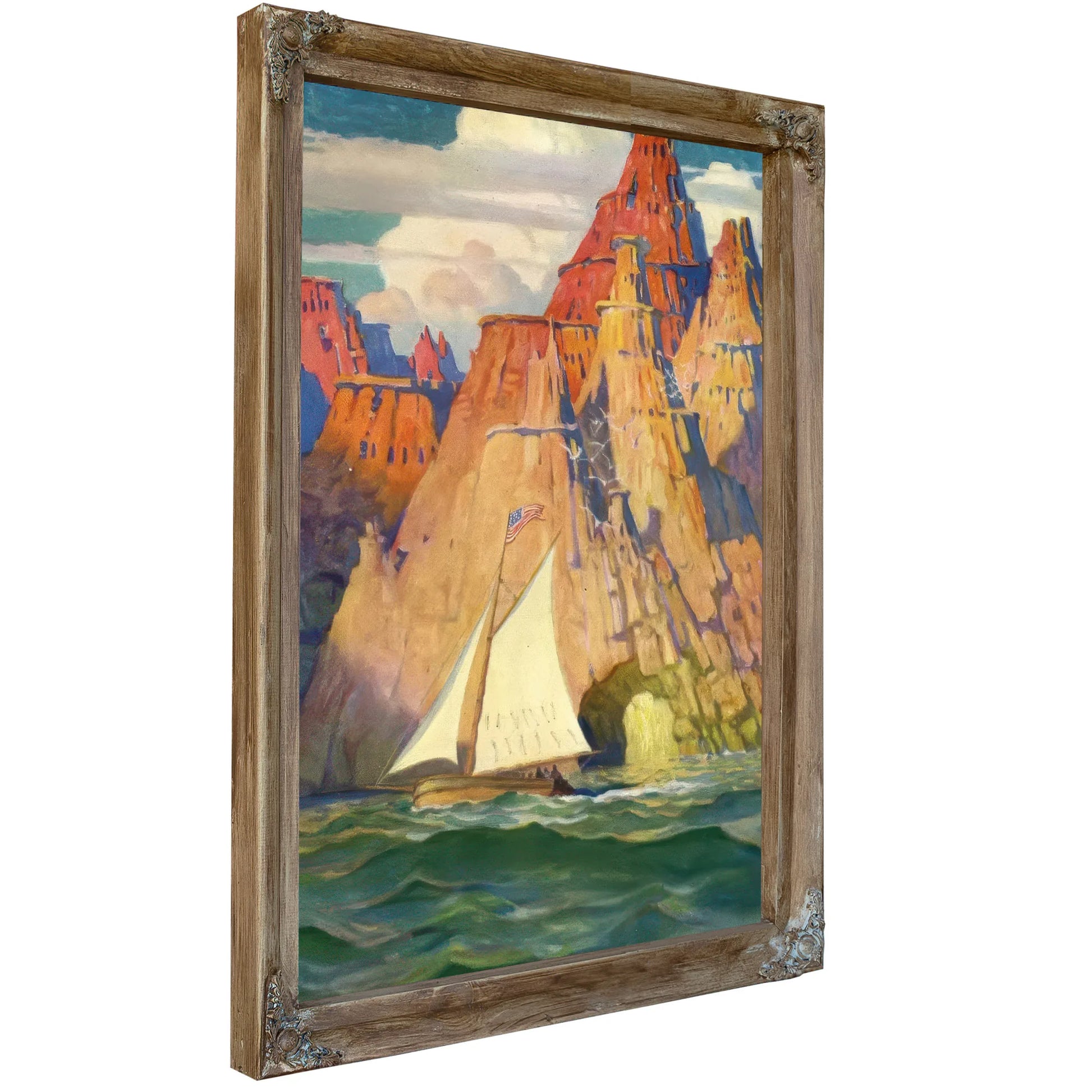 Mysterious Island By NC Wyeth Fine Art Print