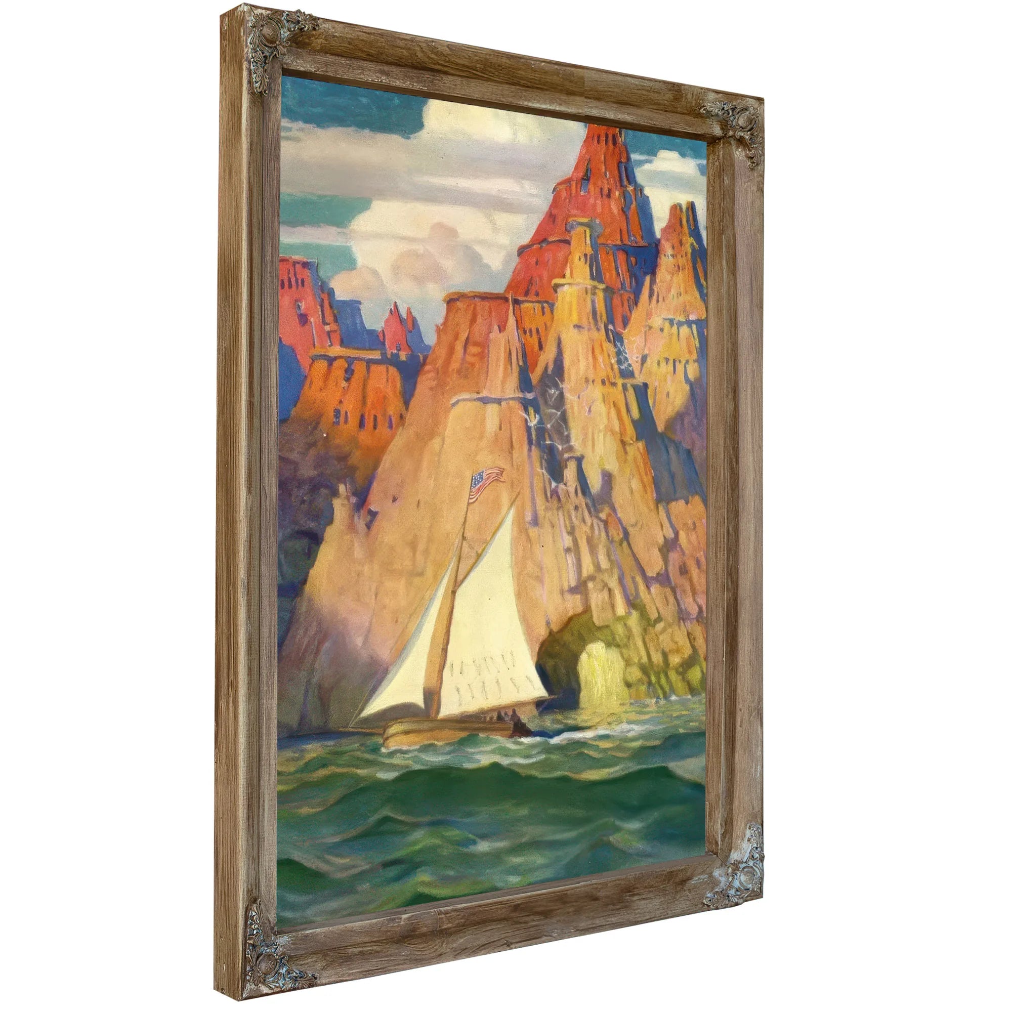 Mysterious Island By NC Wyeth Fine Art Print
