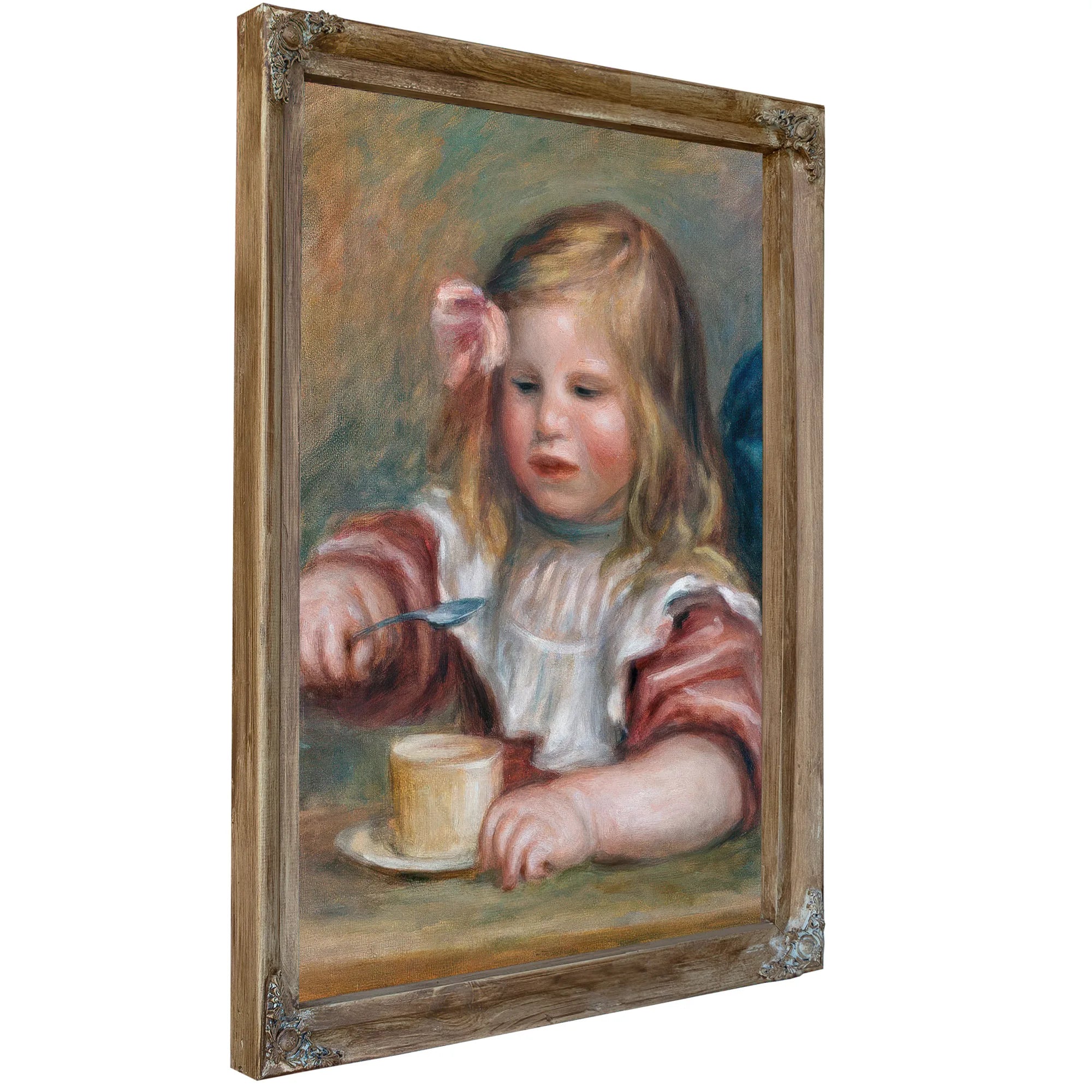 Coco Eating His Soup By Pierre August Renoir Fine Art Print