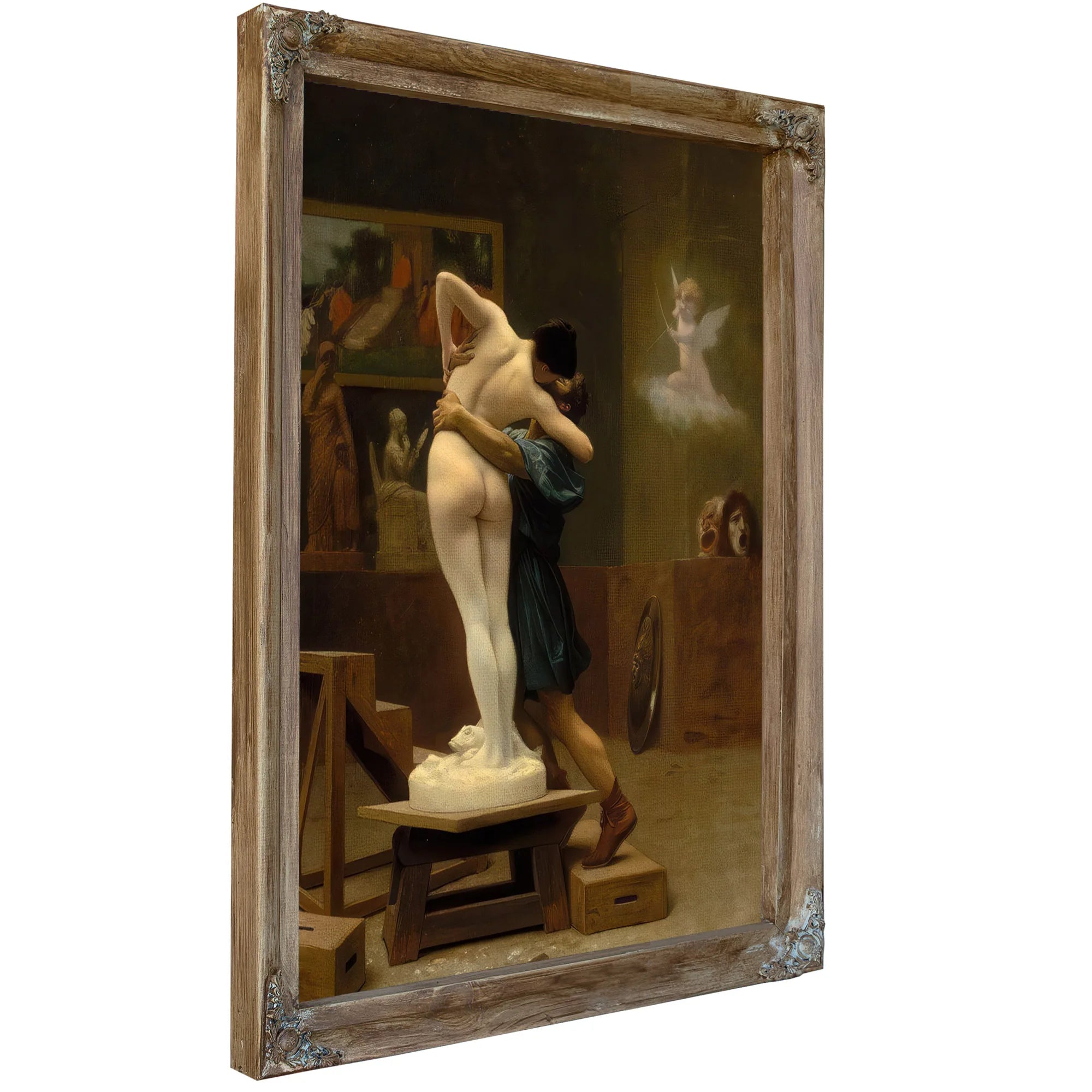 Pygmalion And Galatea By Jean Leon Gerome Ferris Fine Art Print