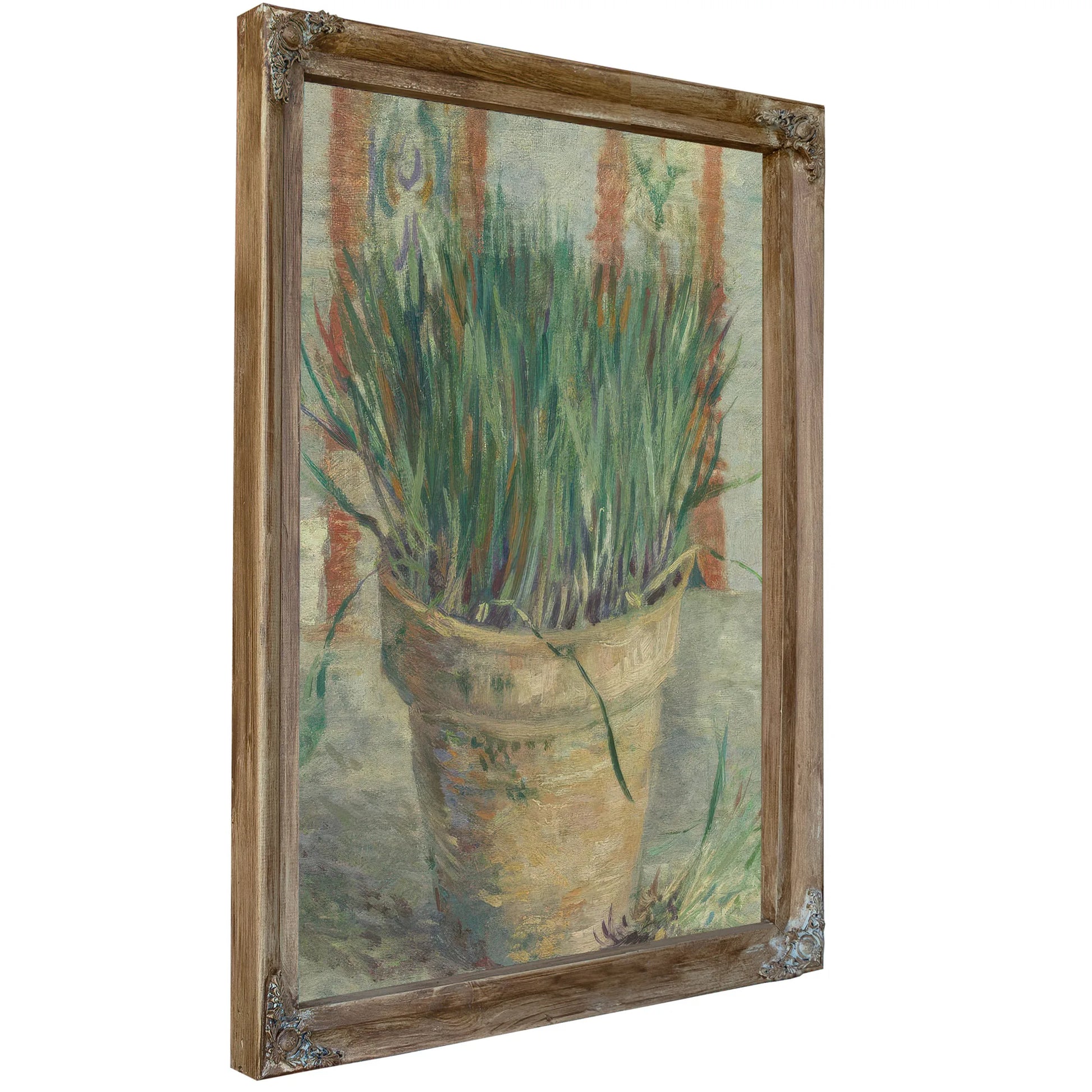 Flowerpot With Garlic Chives By Vincent Van Gogh Fine Art Print