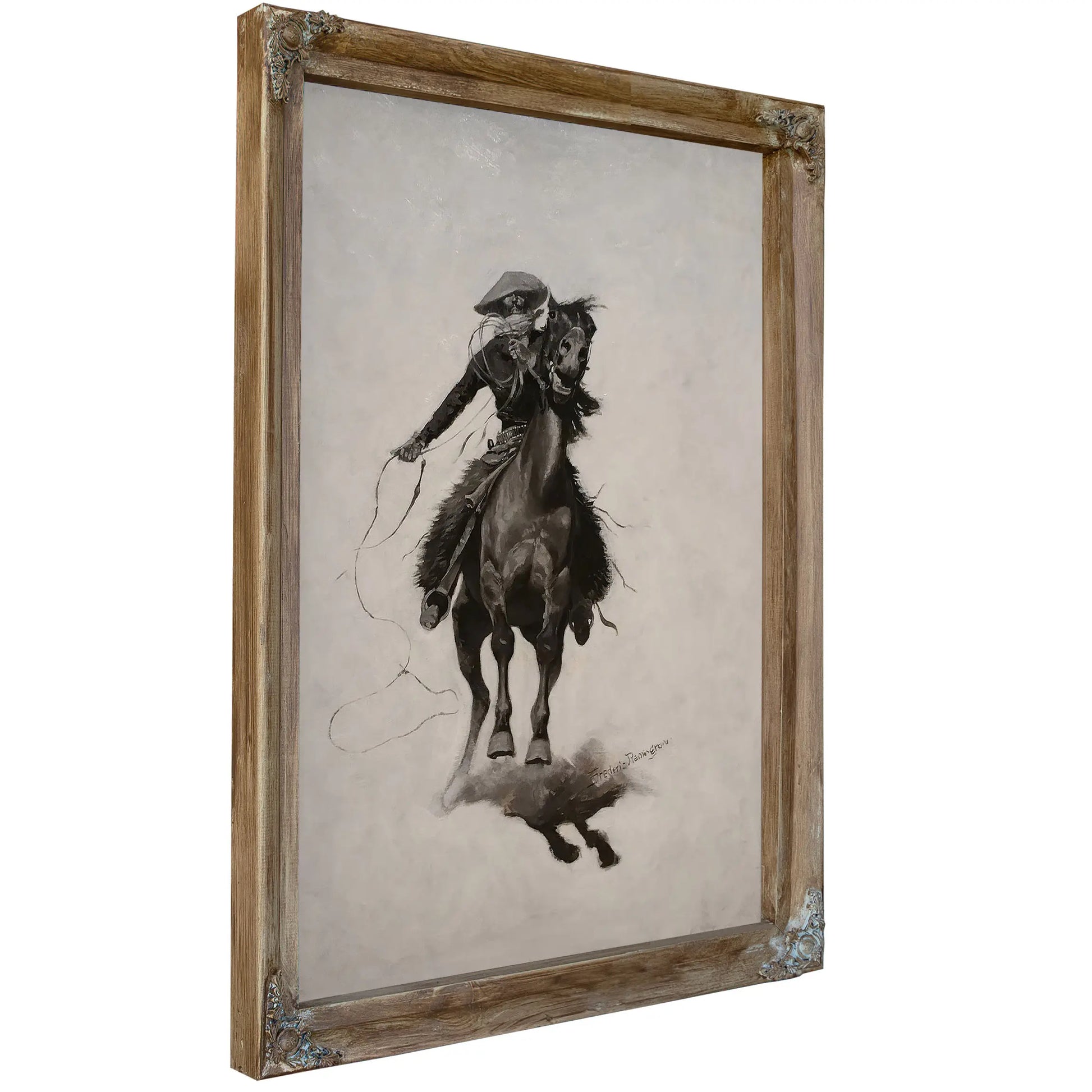 Frederic Remington No More He Rides Or The Cow Puncher  by Frederic Remington
