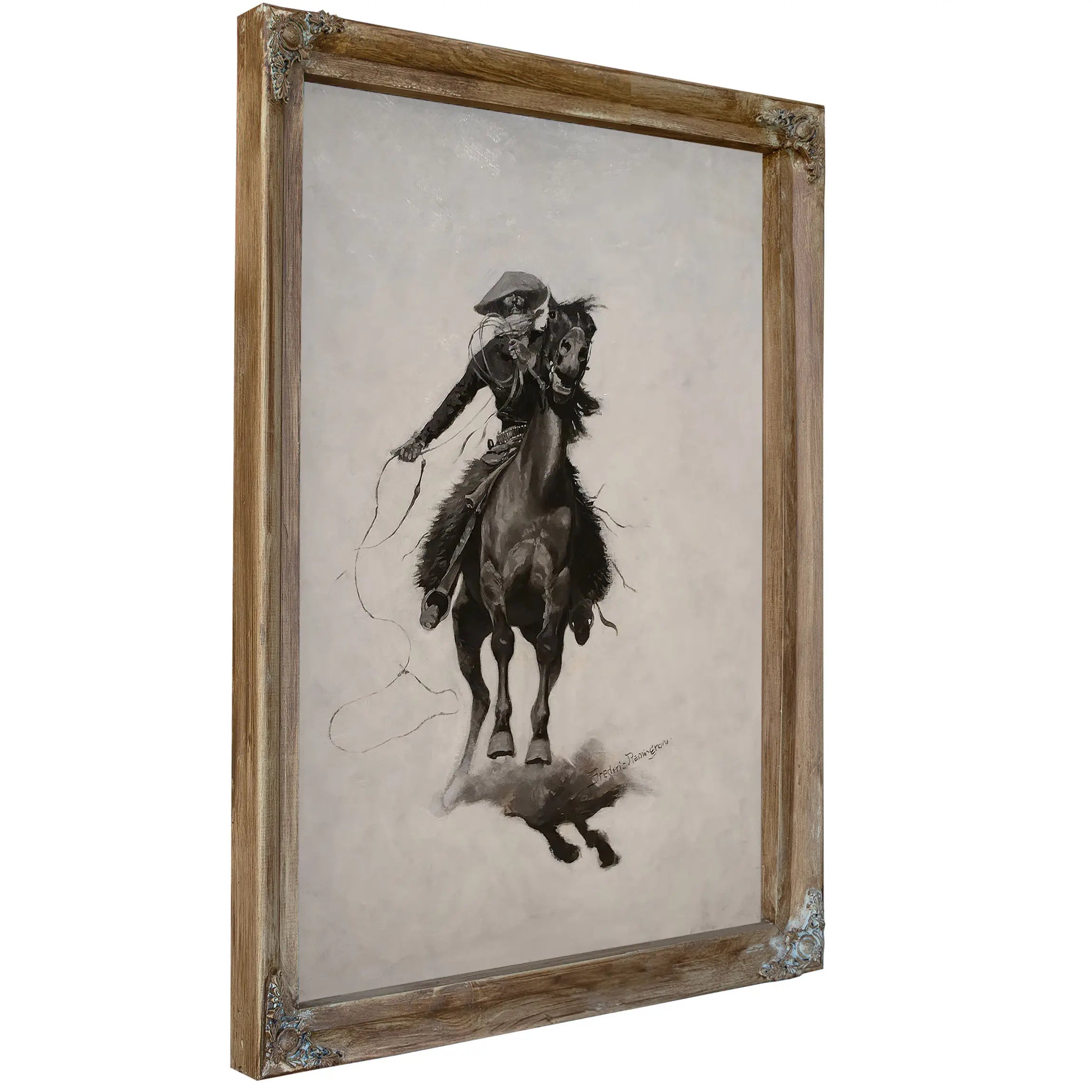 Frederic Remington No More He Rides Or The Cow Puncher  by Frederic Remington