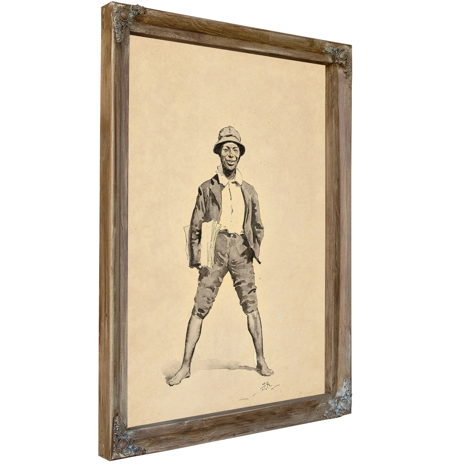 The Paper Boy by Frederic Remington