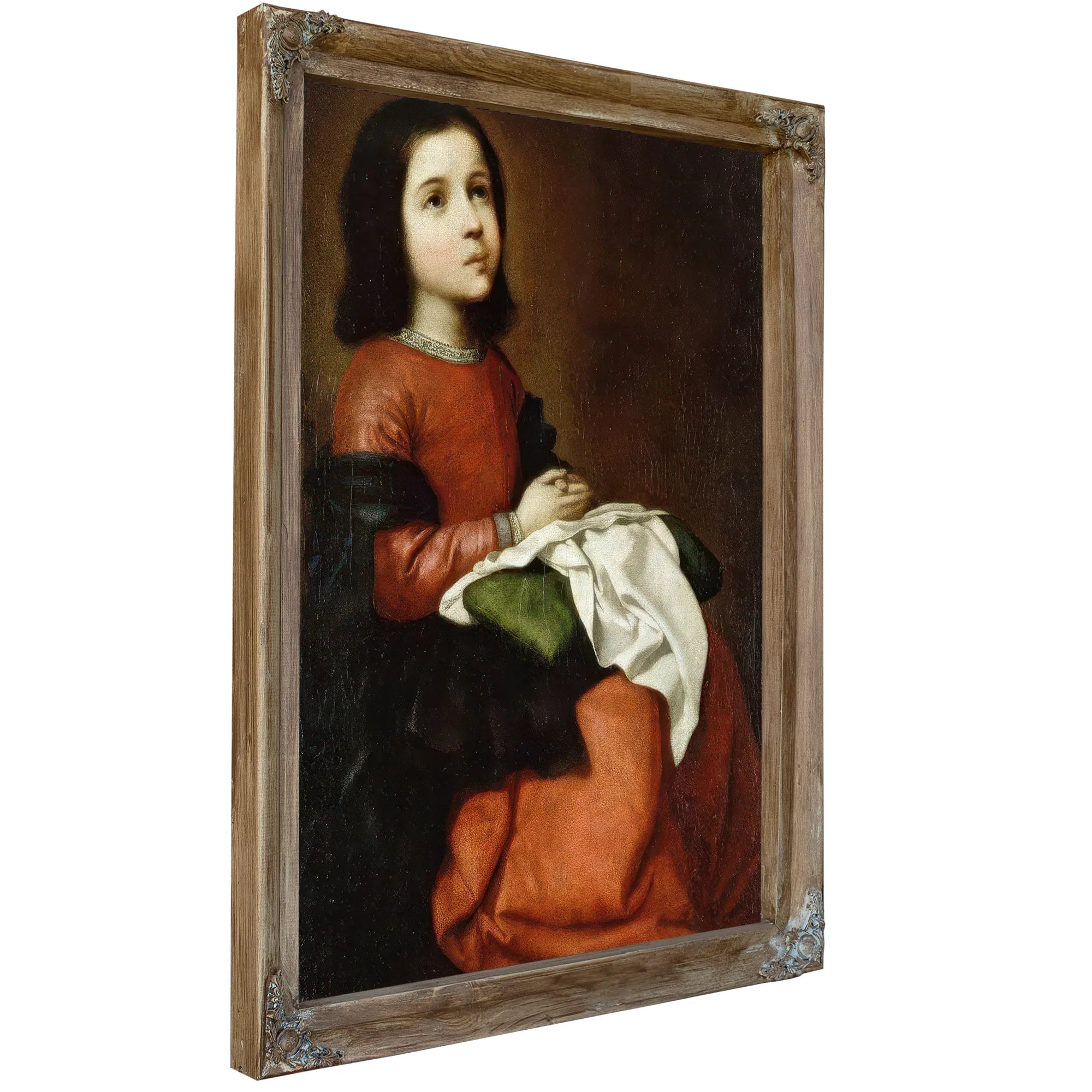 Virgin Mary As A Child By Francisco De Zurbaran Fine Art Print