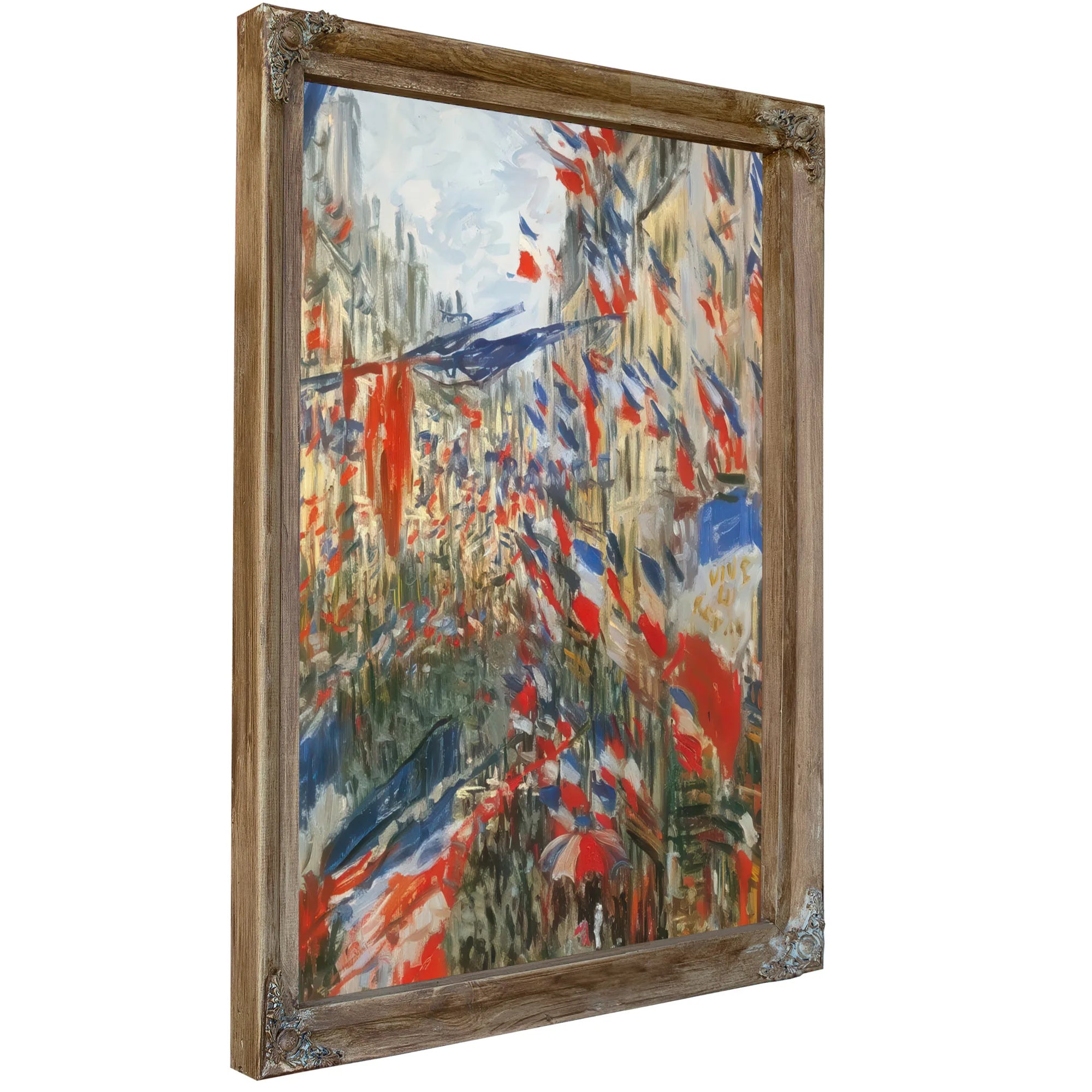 Rue Saint Denis Festivities Of 30 Jun By Claude Monet Fine Art Print