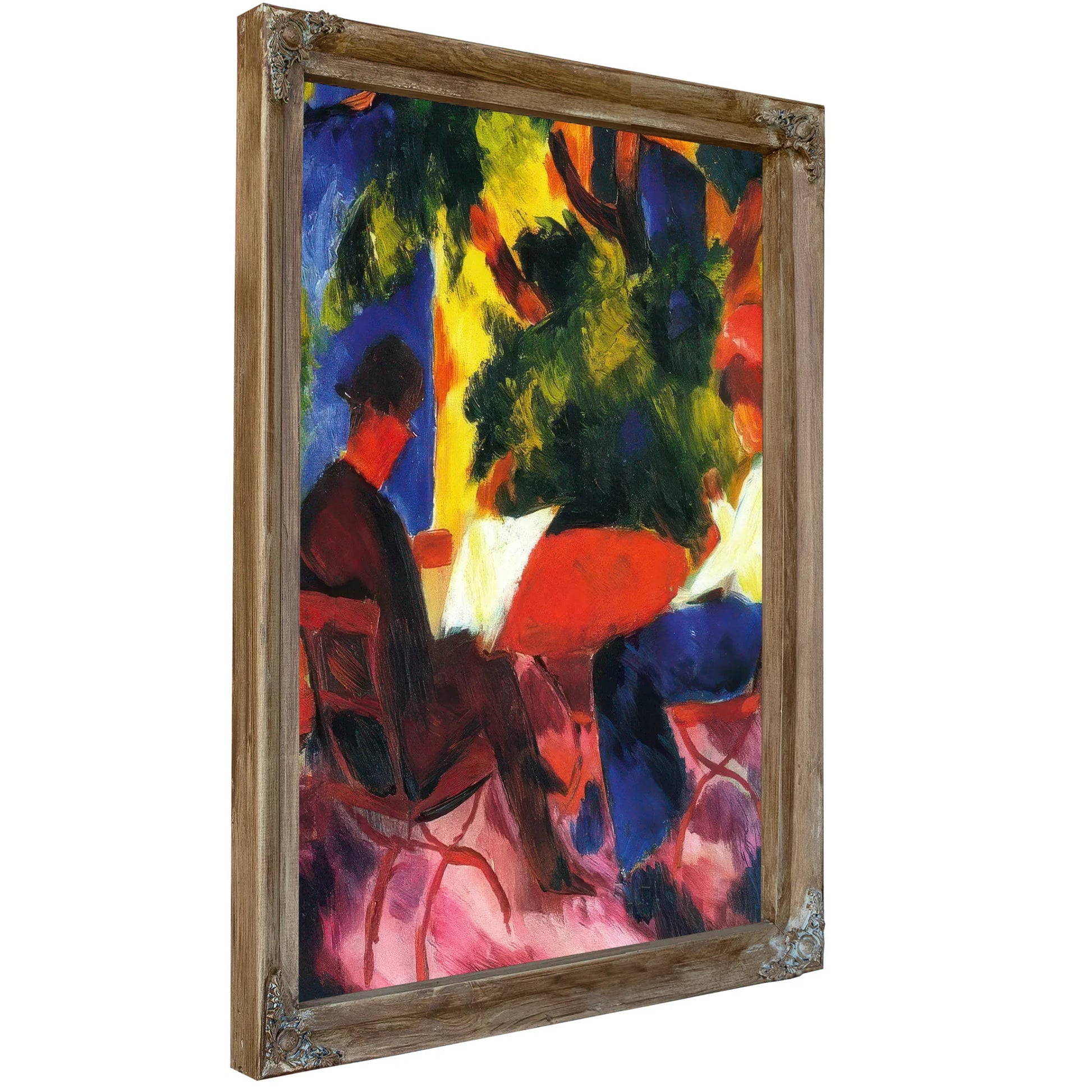 Couple At The Garden Table By August Macke Fine Art Print