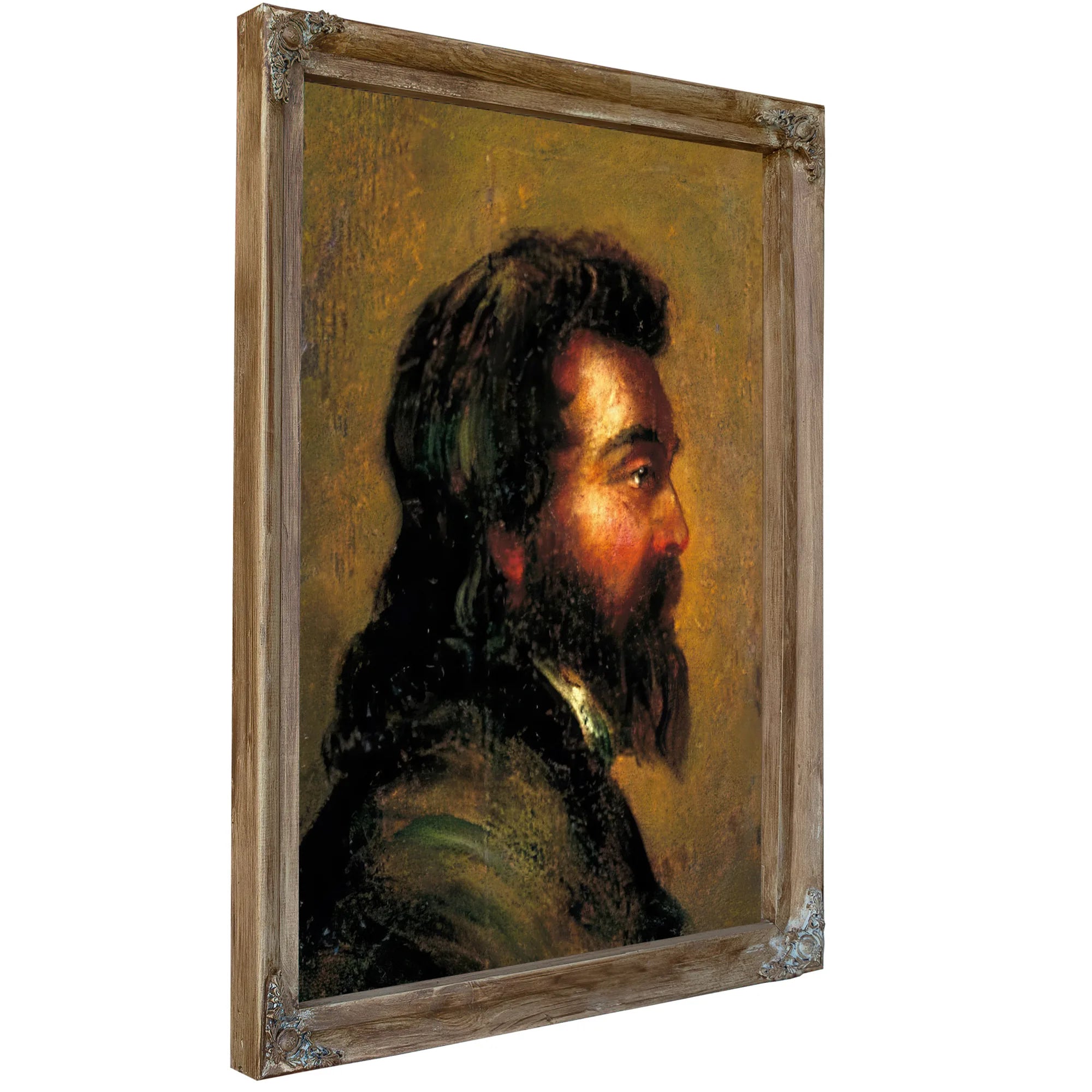 Study Of A Man's Head By William Etty Fine Art Print