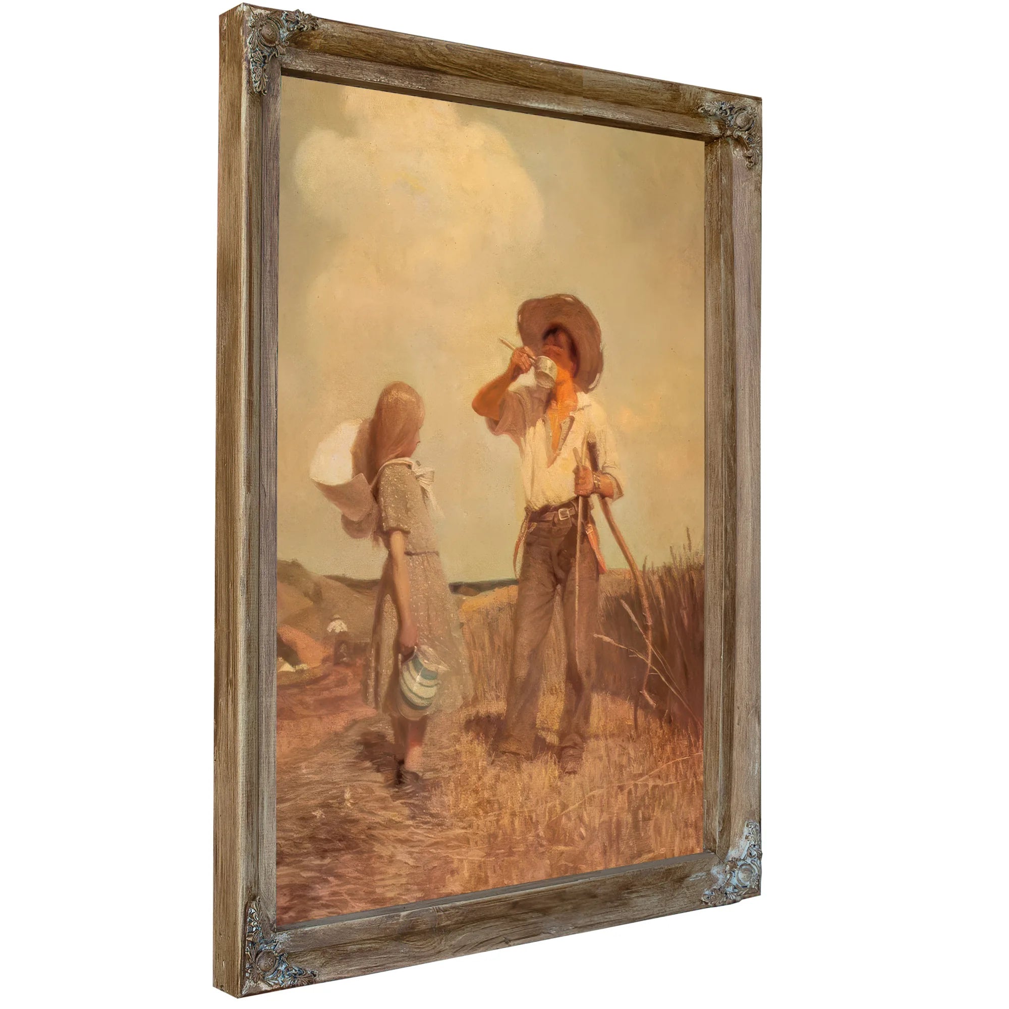 Mowing By NC Wyeth Fine Art Print