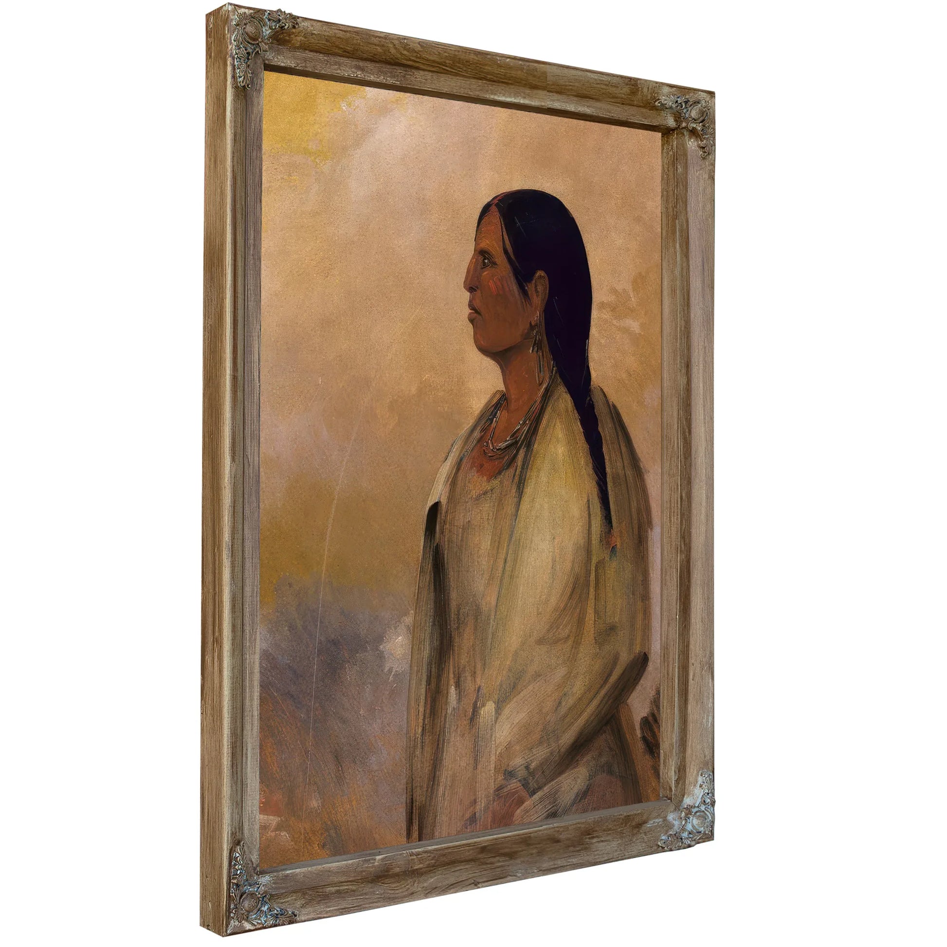 A Choctaw Woman By George Catlin Fine Art Print