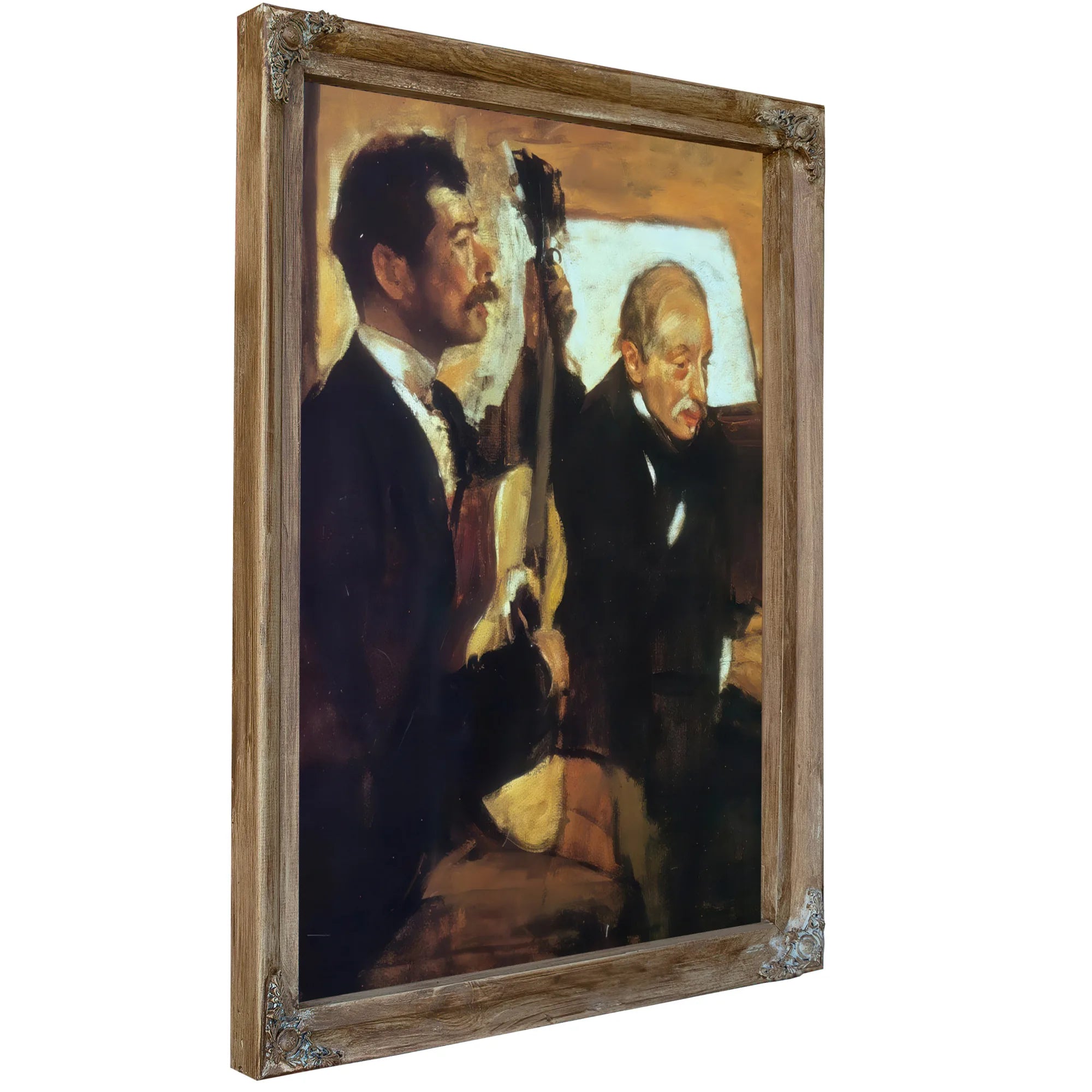 Degas Father Listening To Pagans By Edgar Degas Fine Art Print