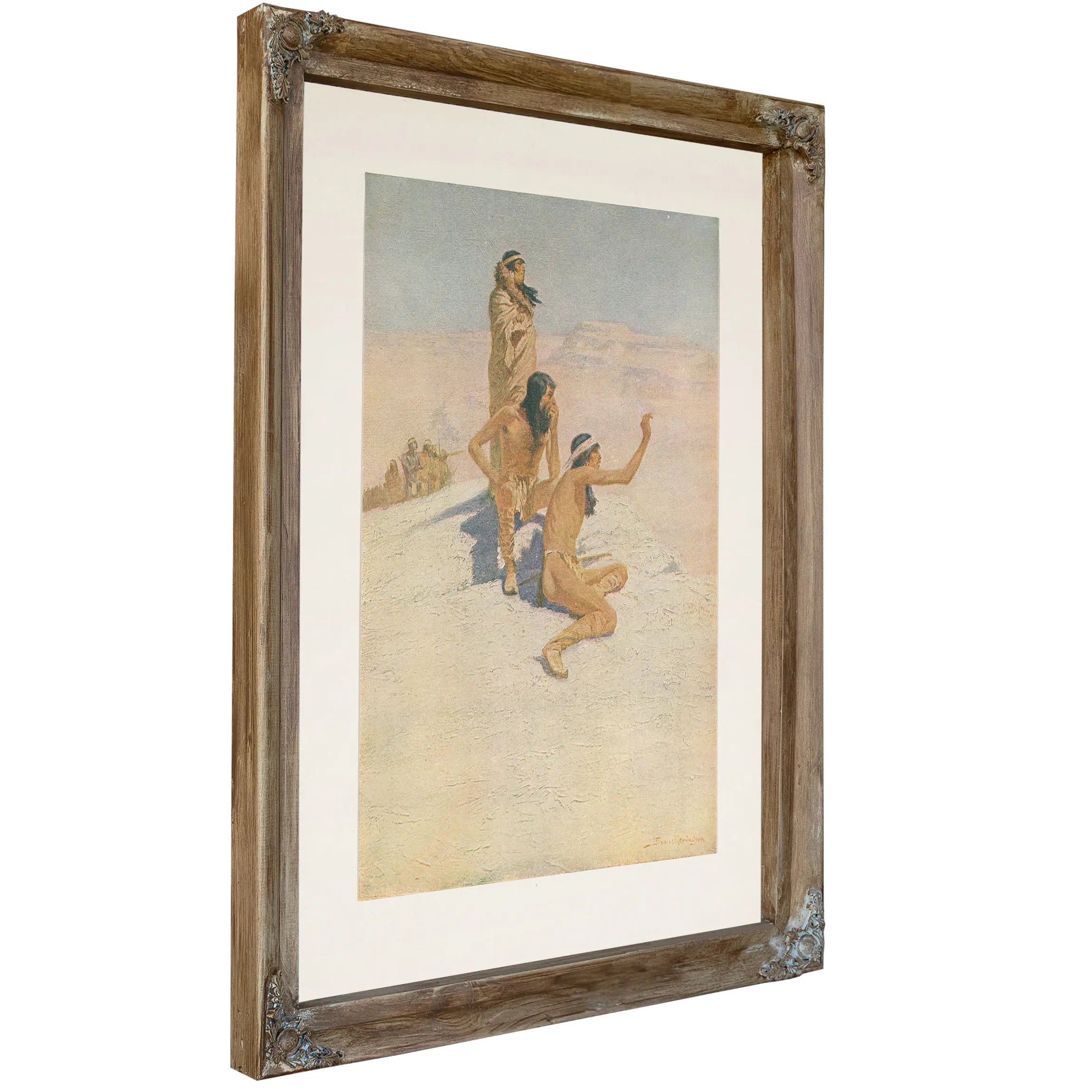 The Great Explorers I Cabeca De Vaca In The Desert by Frederic Remington