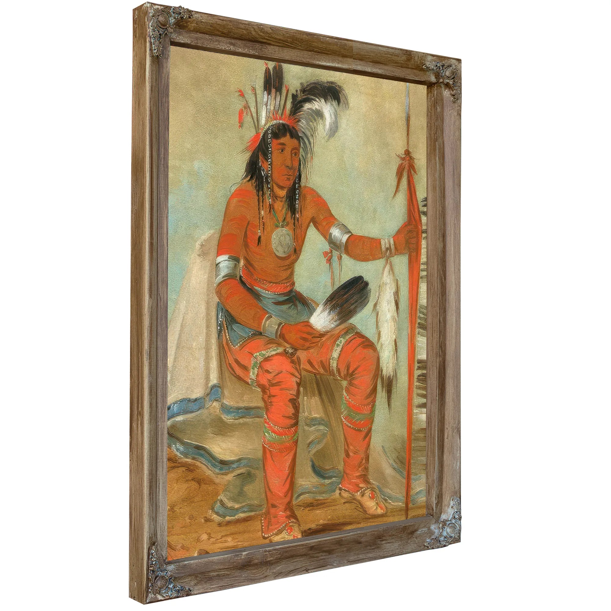 O'n Daig, The Crow, A Dandy By George Catlin Fine Art Print