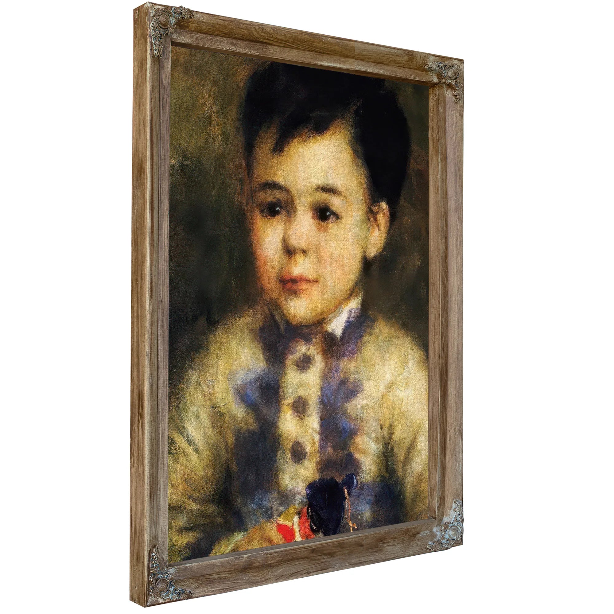 Boy With Toy Soldier By Pierre August Renoir Fine Art Print