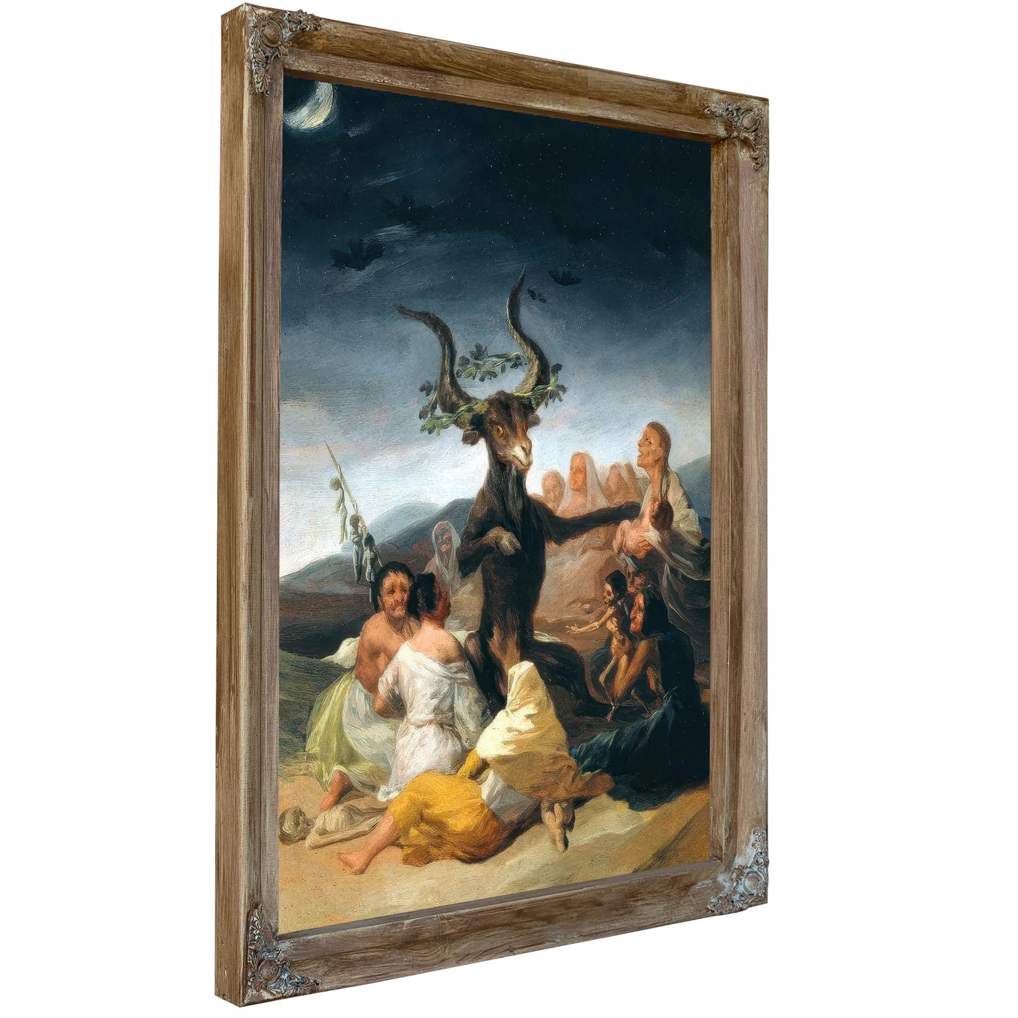 The Witches Sabbath 1797 98 43X30Cm Museum Of Lazaro Galdiano By Francisco De Goya Fine Art Print