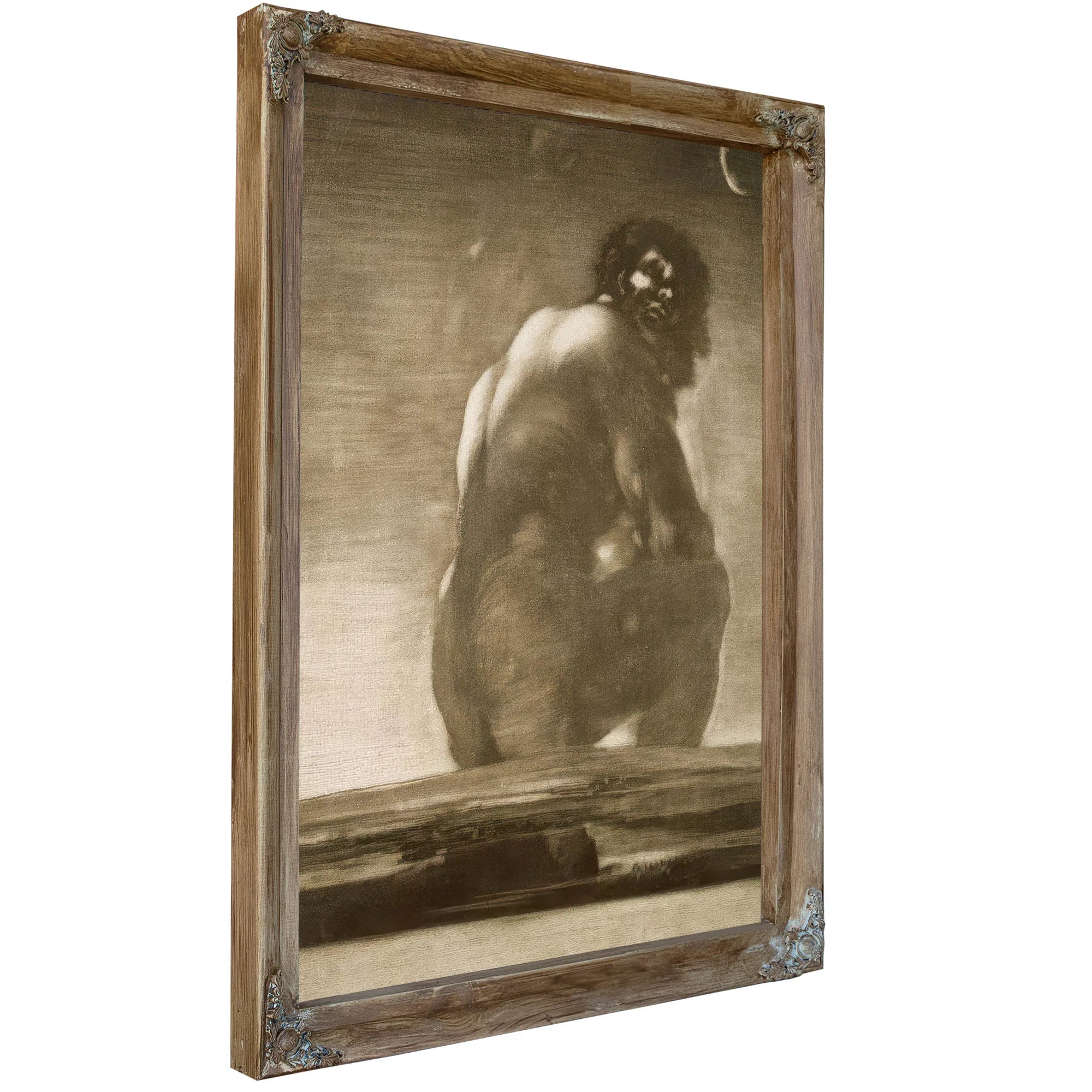 Seated Giant By Francisco De Goya Fine Art Print