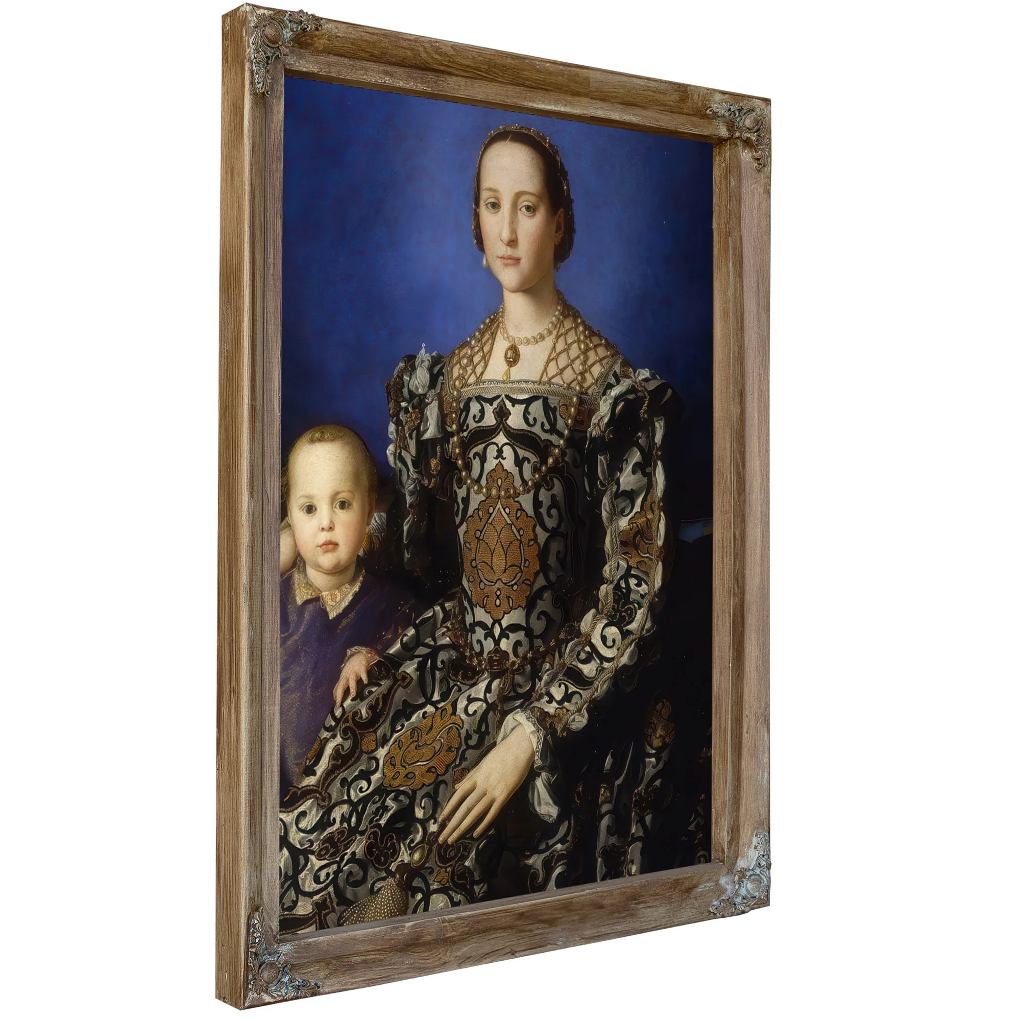 Angelo Bronzino Eleanor Of Toledo With Her Son 1554 1555 Mannerism 115X96Cm Uffizi Gallery Florence By Agnolo Bronzino Fine Art Print