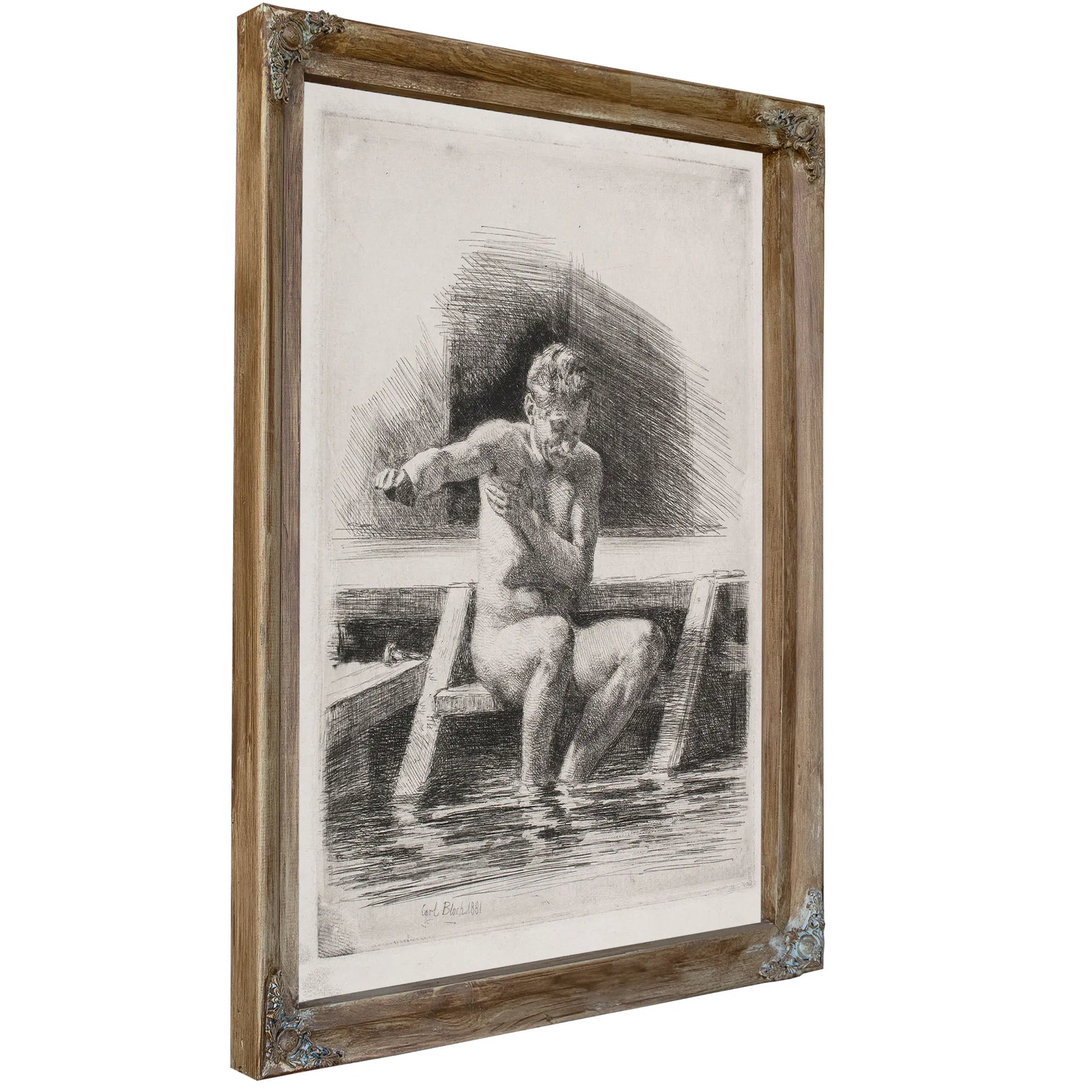 The Bathing Man by Carl Bloch