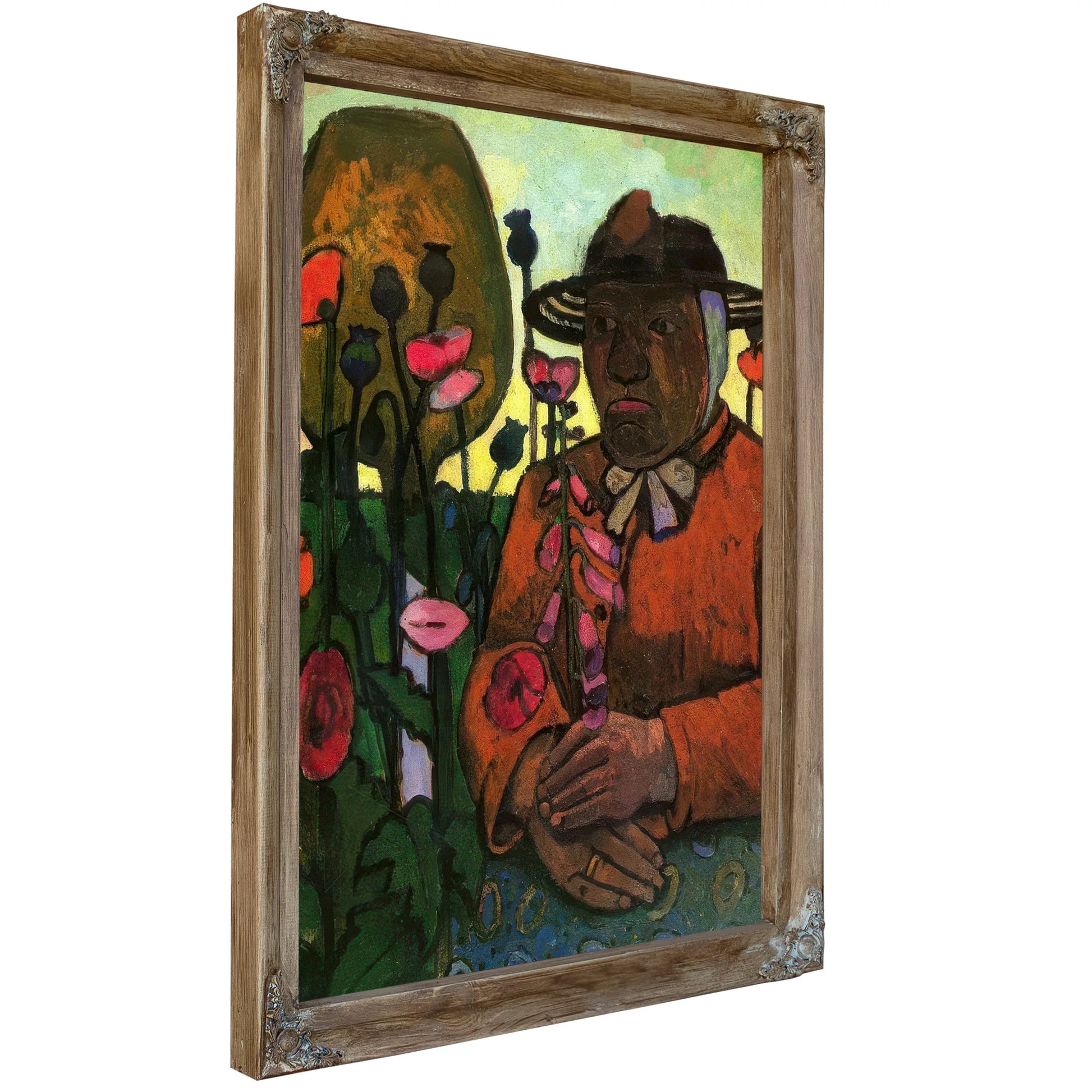 Old Peasant Woman In The Garden By Paula Modersohn Becker Fine Art Print
