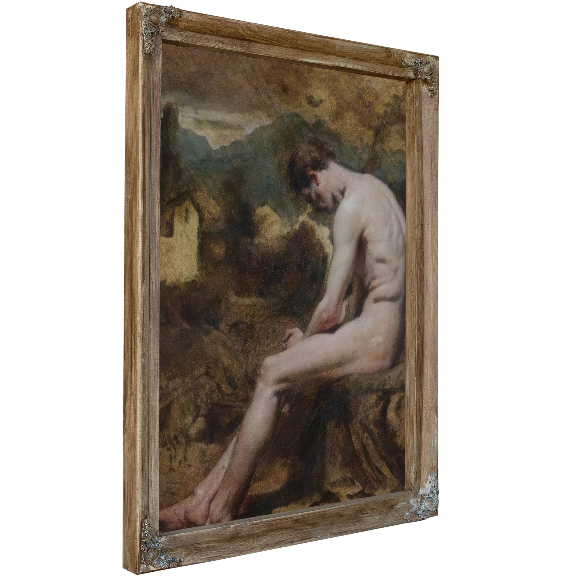 Study Of A Male Nude By William Etty Fine Art Print