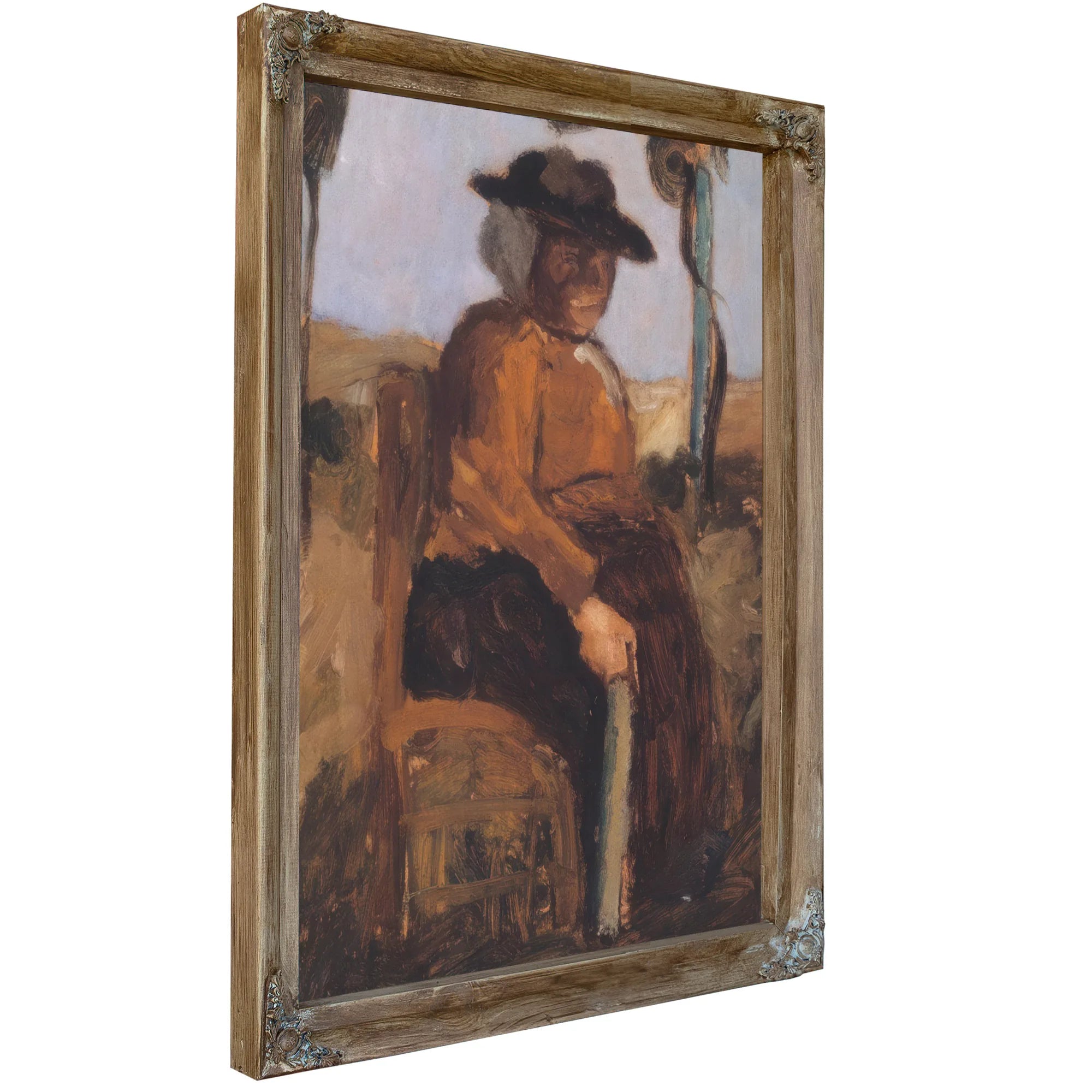 Study Of A Woman Seated In The Garden By Paula Modersohn Becker Fine Art Print