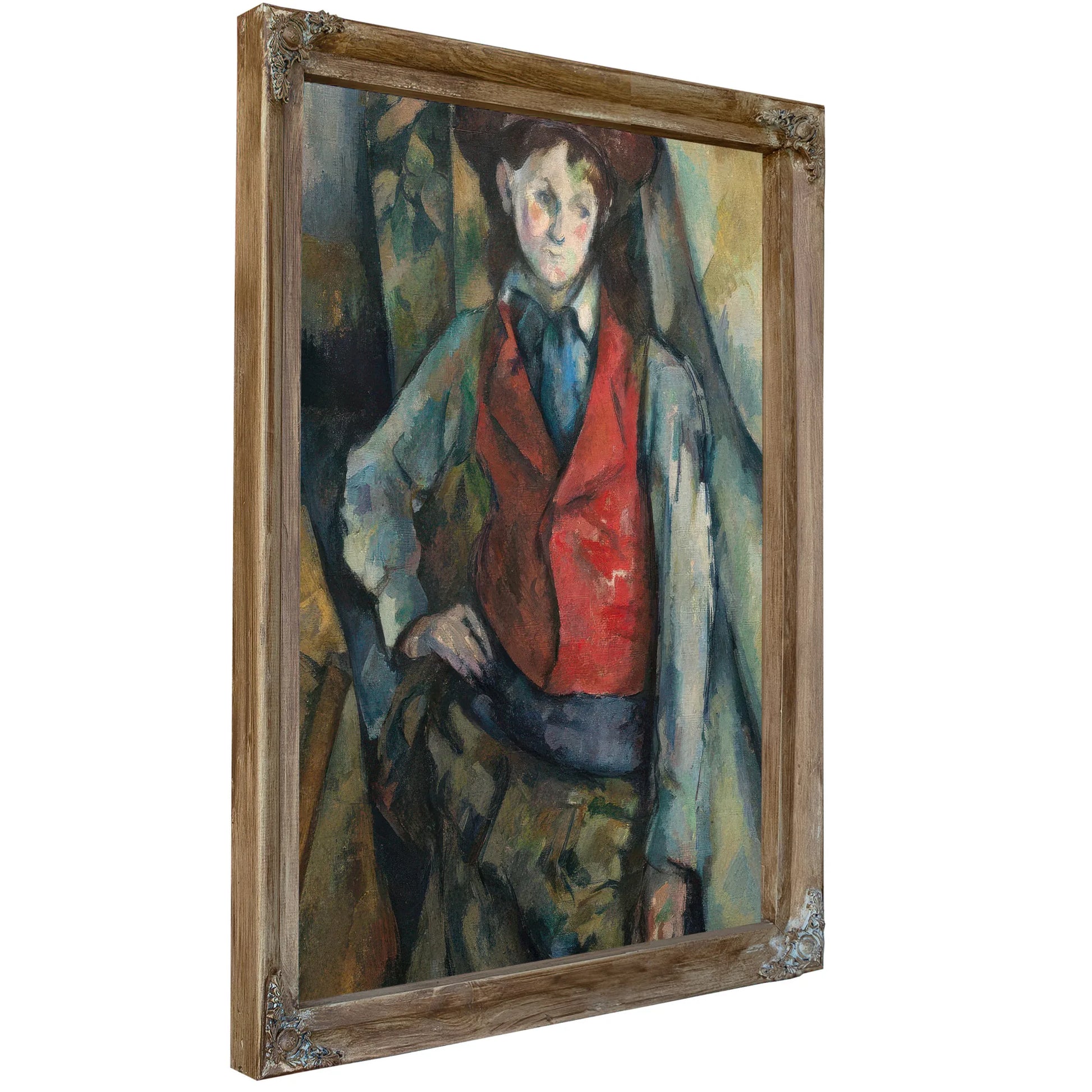 Boy In A Red Waistcoat 1890 By Paul Cezanne Fine Art Print