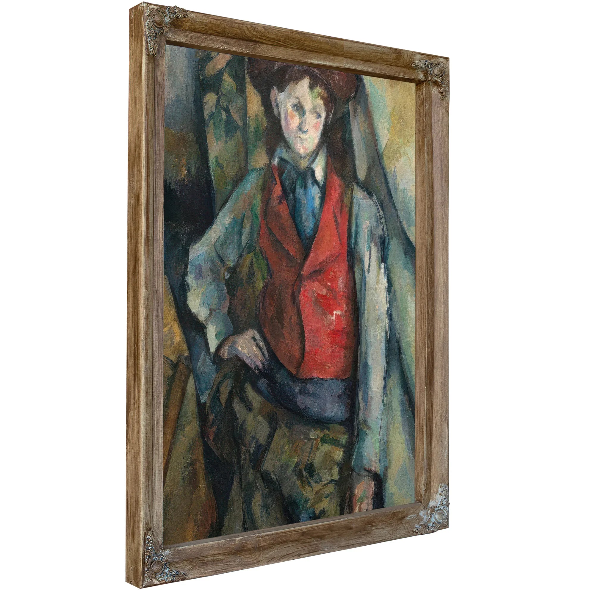 Boy In A Red Waistcoat 1890 By Paul Cezanne Fine Art Print