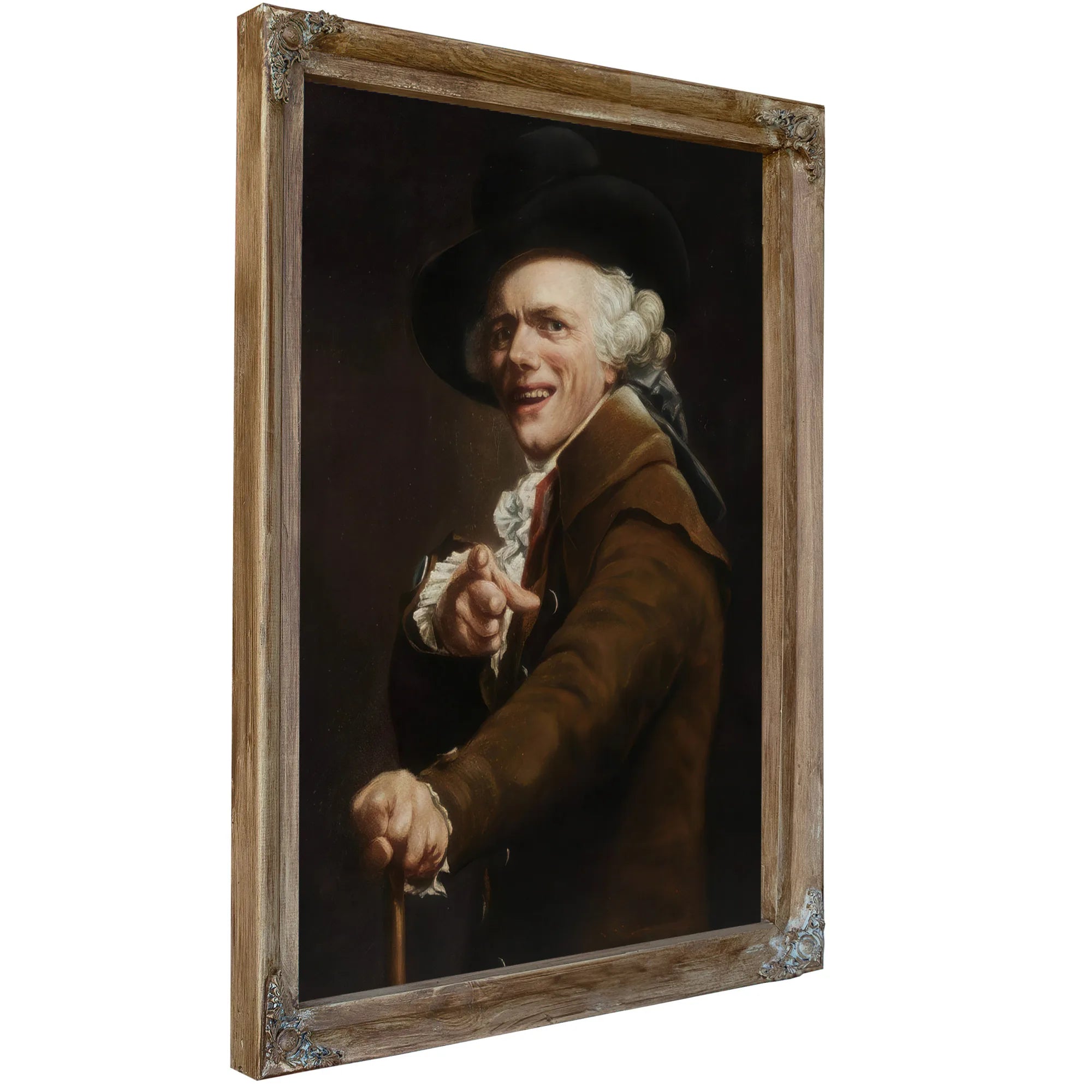Self Portrait In The Guise Of A Mockingbird 1791 By Joseph Ducreux Fine Art Print