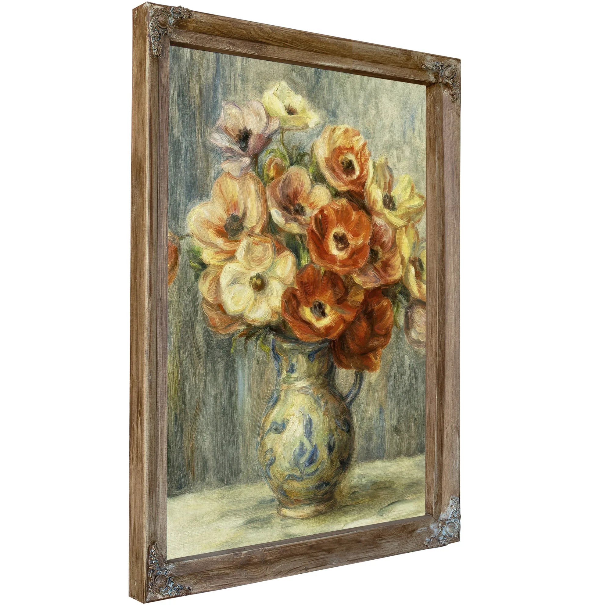 Vase D'anemones By Pierre Auguste Renoir Fine Art Print