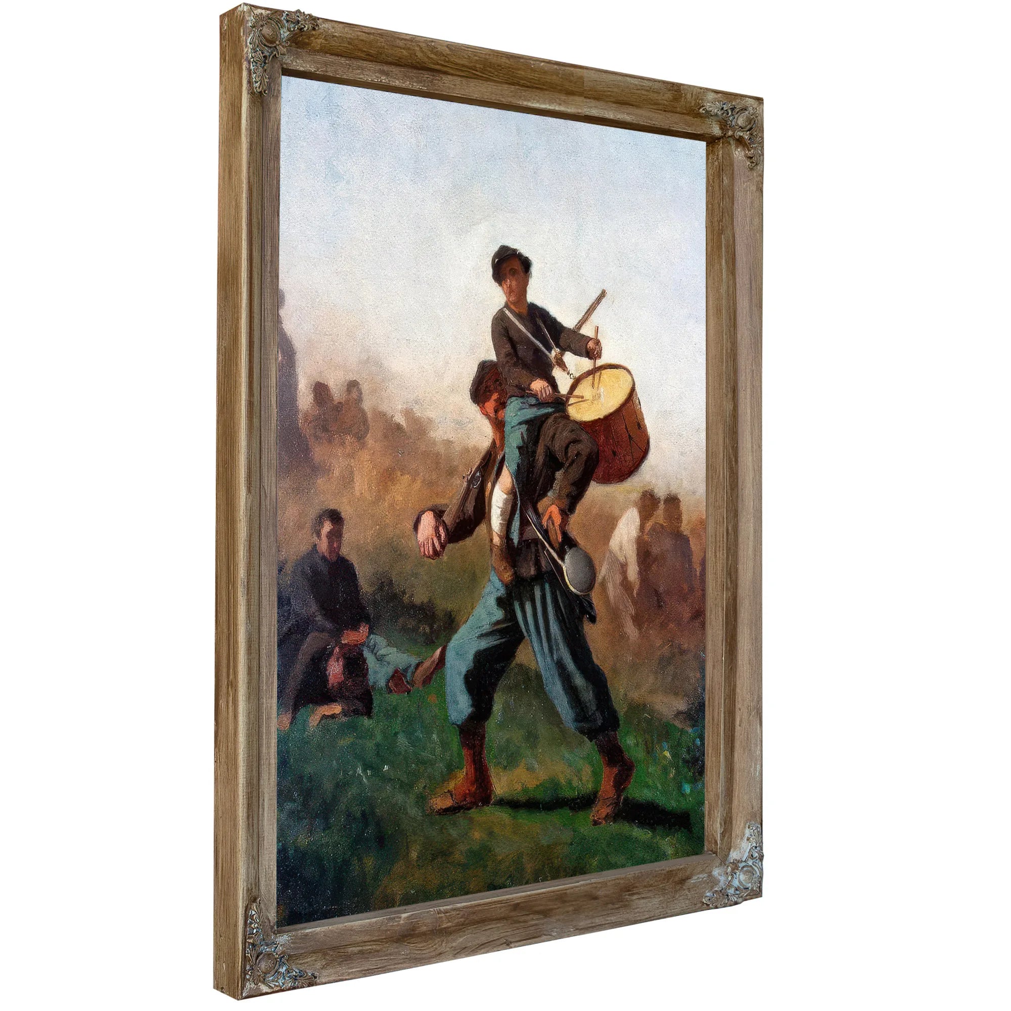 Study For The Wounded Drummer Boy By Eastman Johnson Fine Art Print