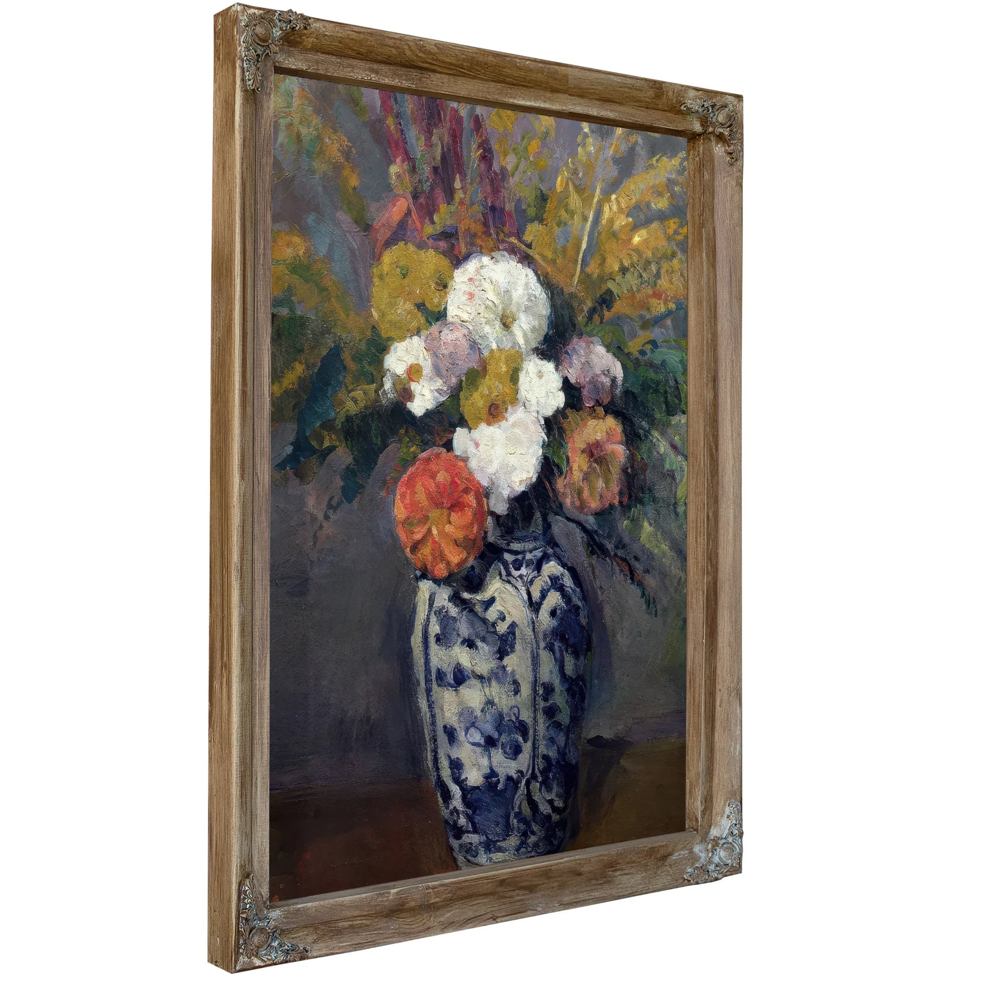 Dahlias By Paul Cezanne Fine Art Print