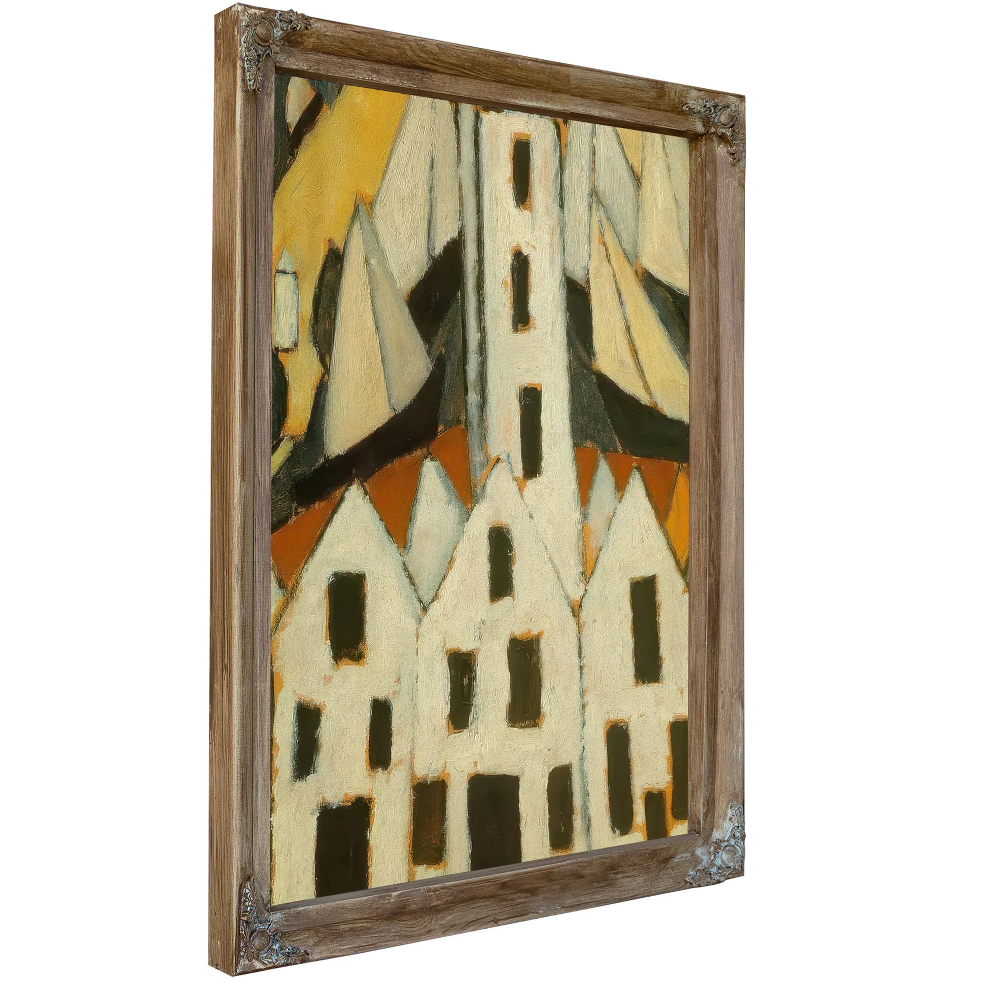 Movement No 5 Provincetown Houses By Marsden Hartley Fine Art Print