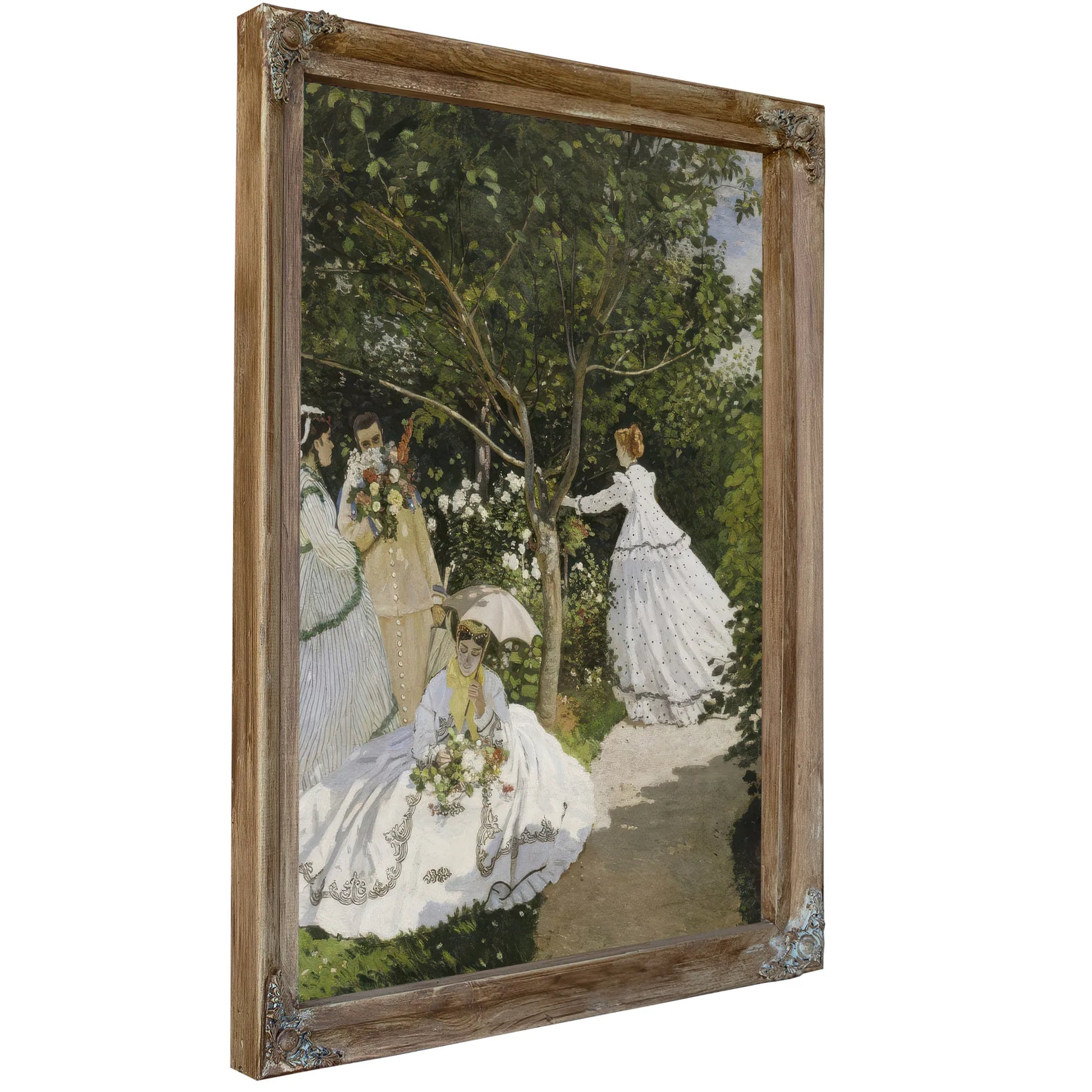Femmes Au Jardin, A Ville D'avray By Claude Monet Fine Art Print