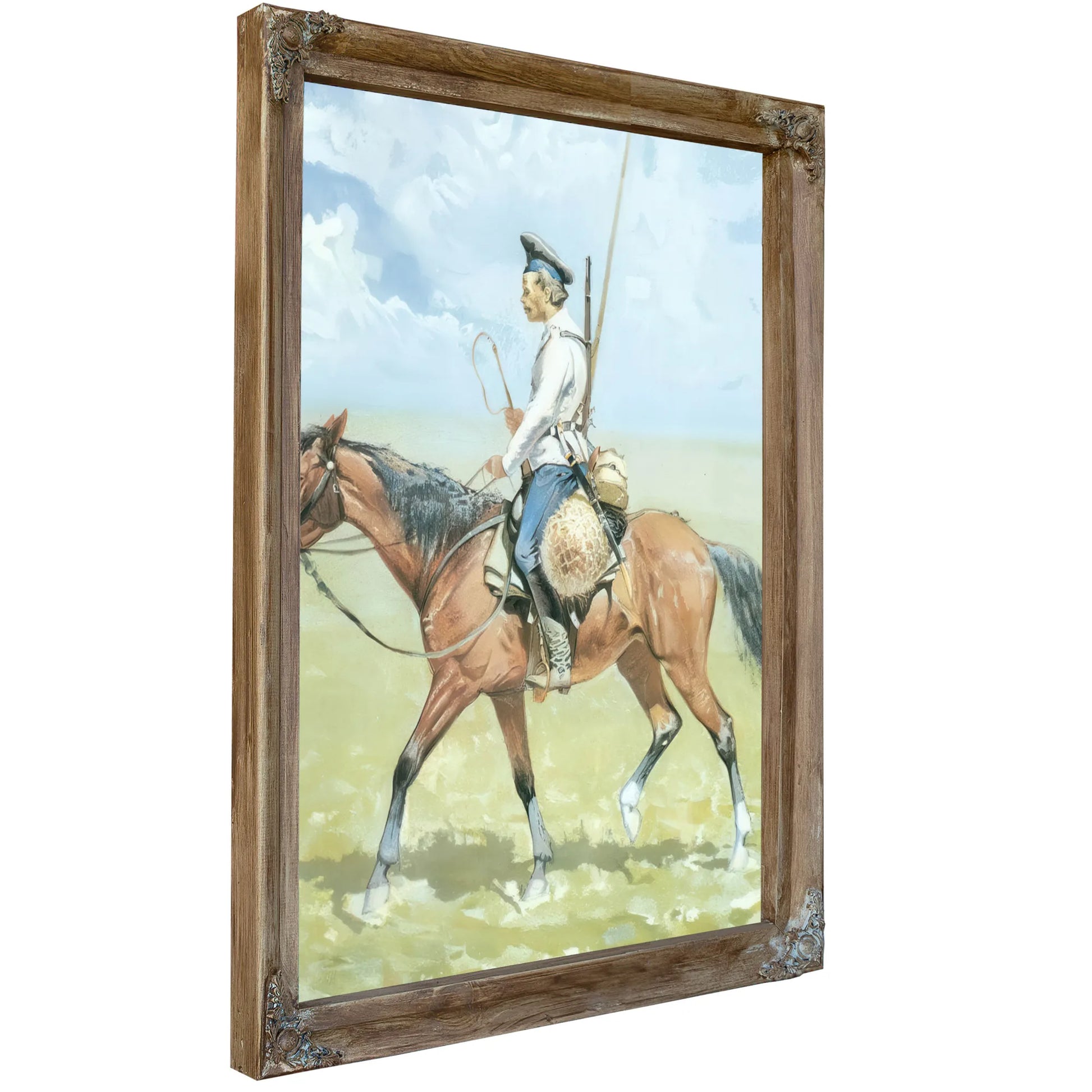 A Russian Cossack By Frederic Remington Fine Art Print