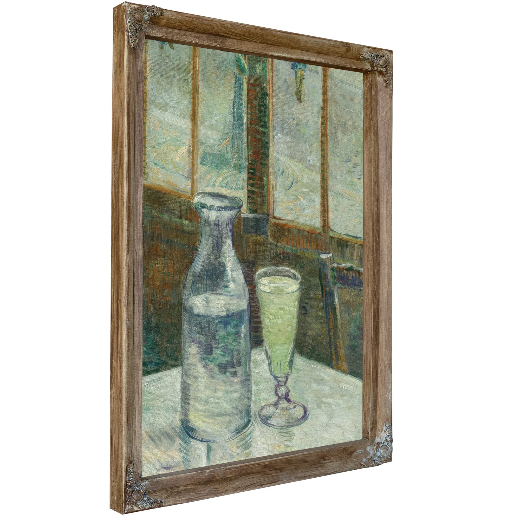Cafe Table With Absinth (Mesa De Cafe Con Absenta) By Vincent Van Gogh Fine Art Print