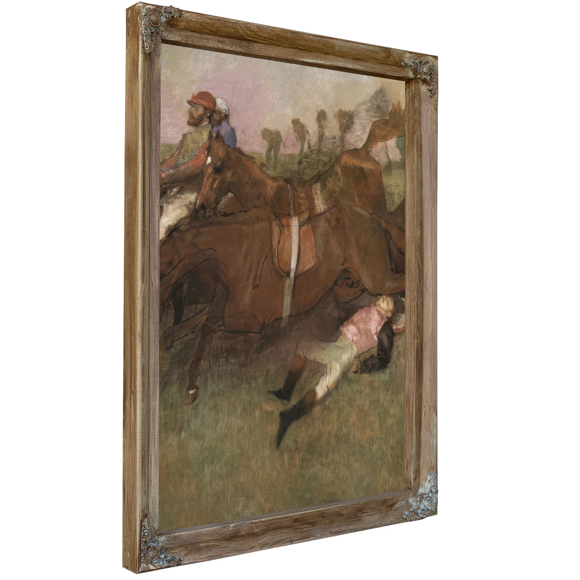 Scene From The Steeplechase The Fallen Jockey By Edgar Degas Fine Art Print