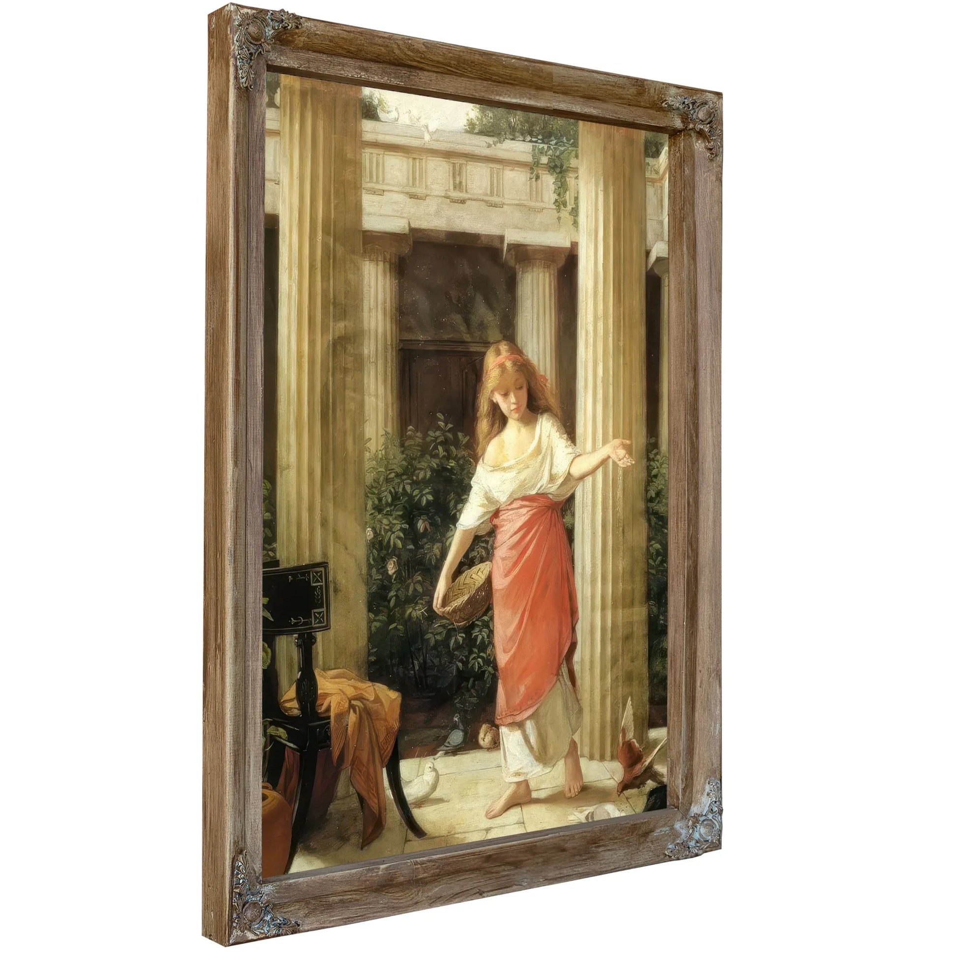 In The Peristyle By John Waterhouse Fine Art Print
