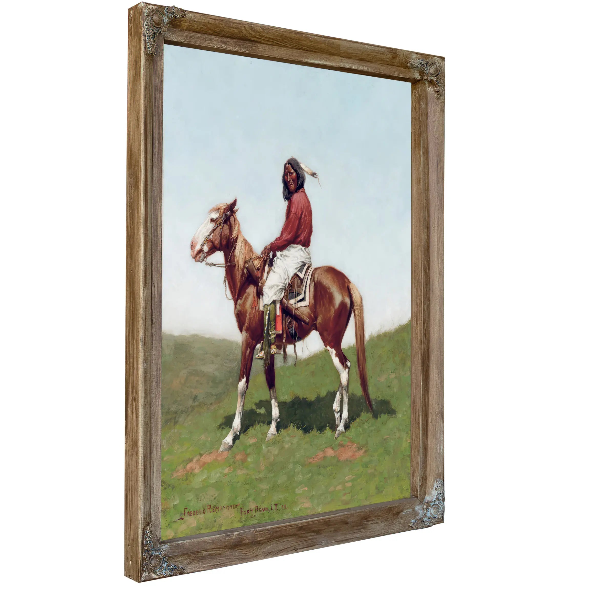 Comanche Brave Fort Reno Indian Territory by Frederic Remington