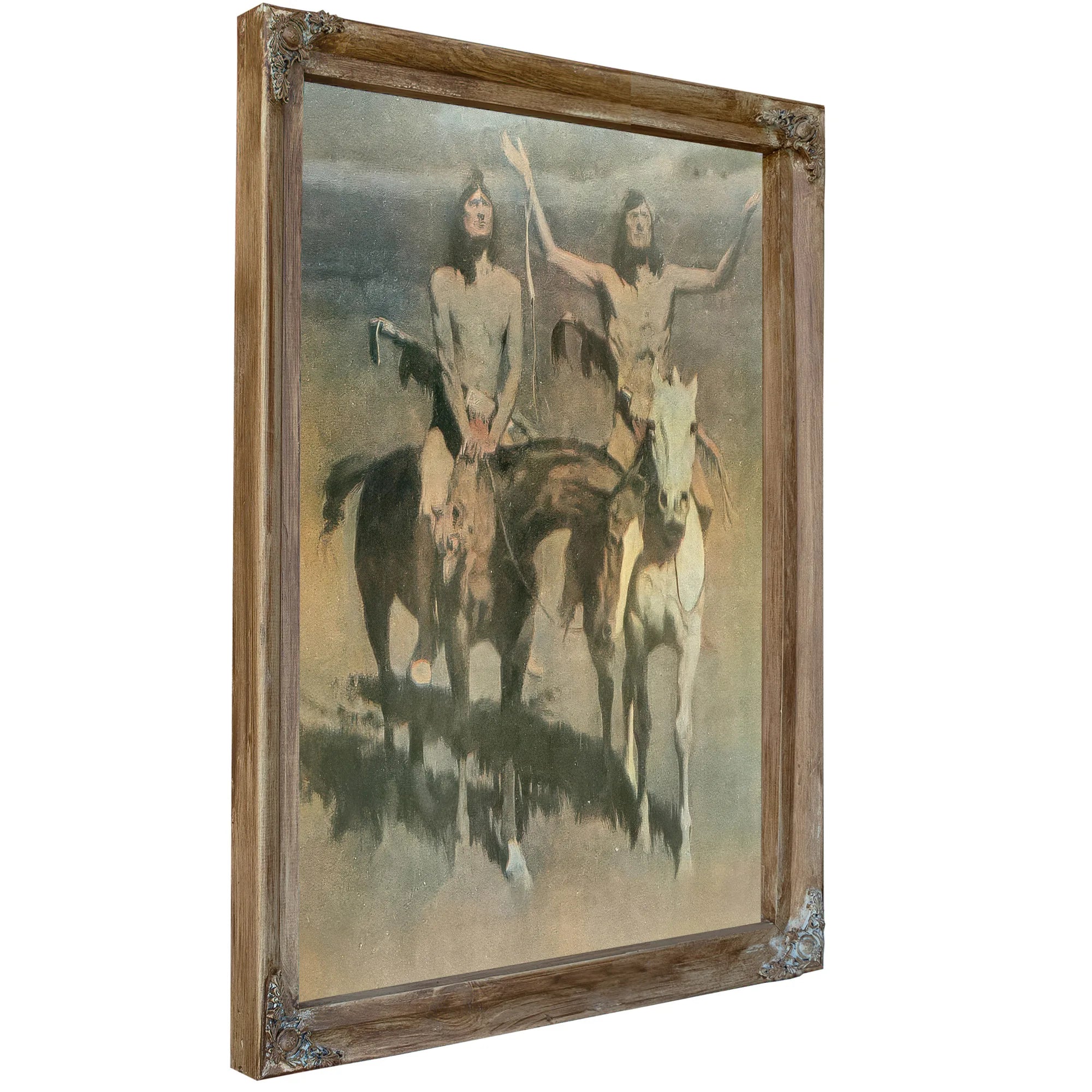 Pretty Mother Of The Night White Otter Is No Longer A Boy By Frederic Remington Fine Art Print