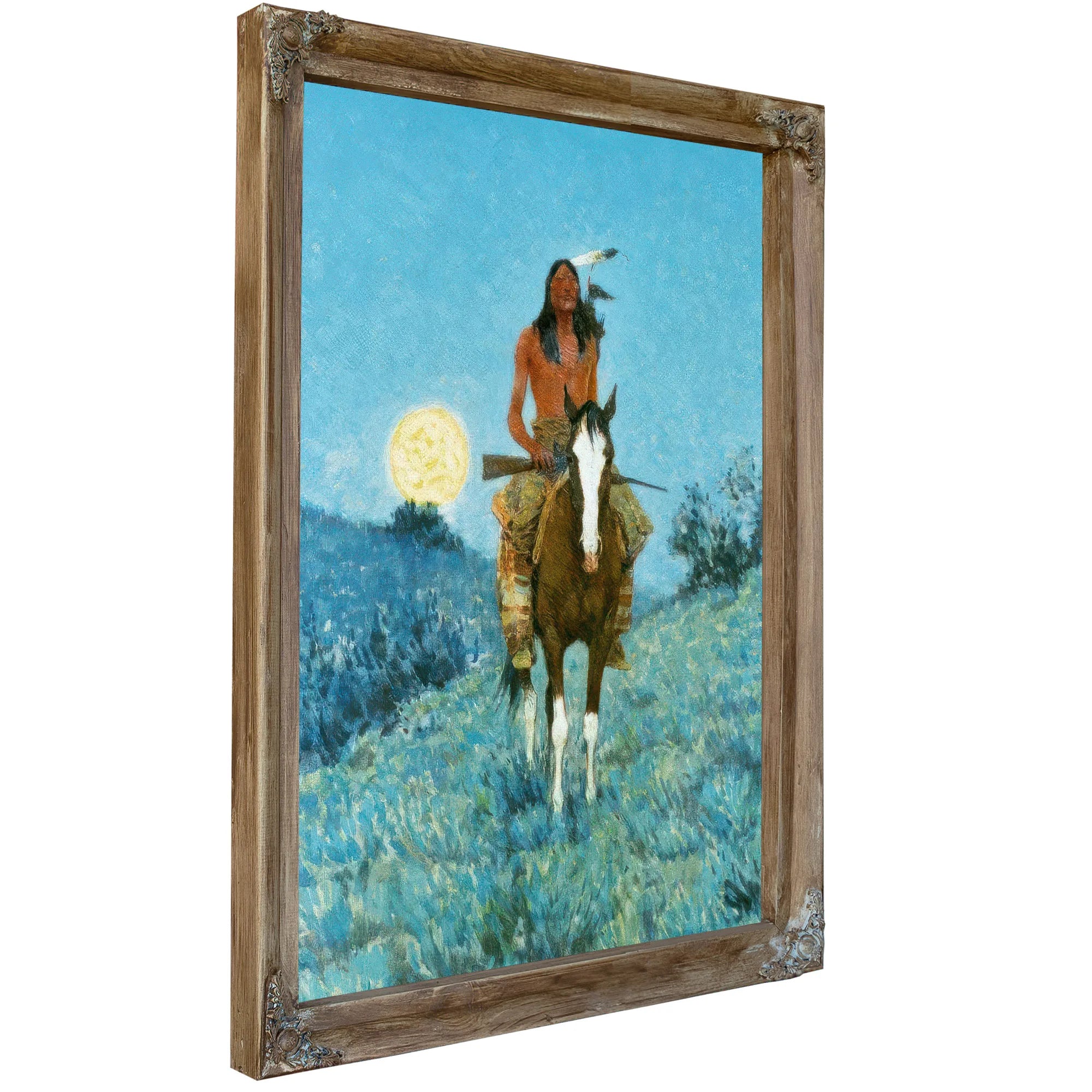 The Outlier By Frederic Remington Fine Art Print